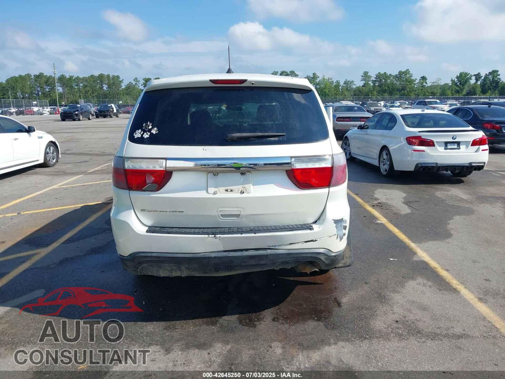 DODGE DURANGO 2012 - 1C4RDHAG9CC237210