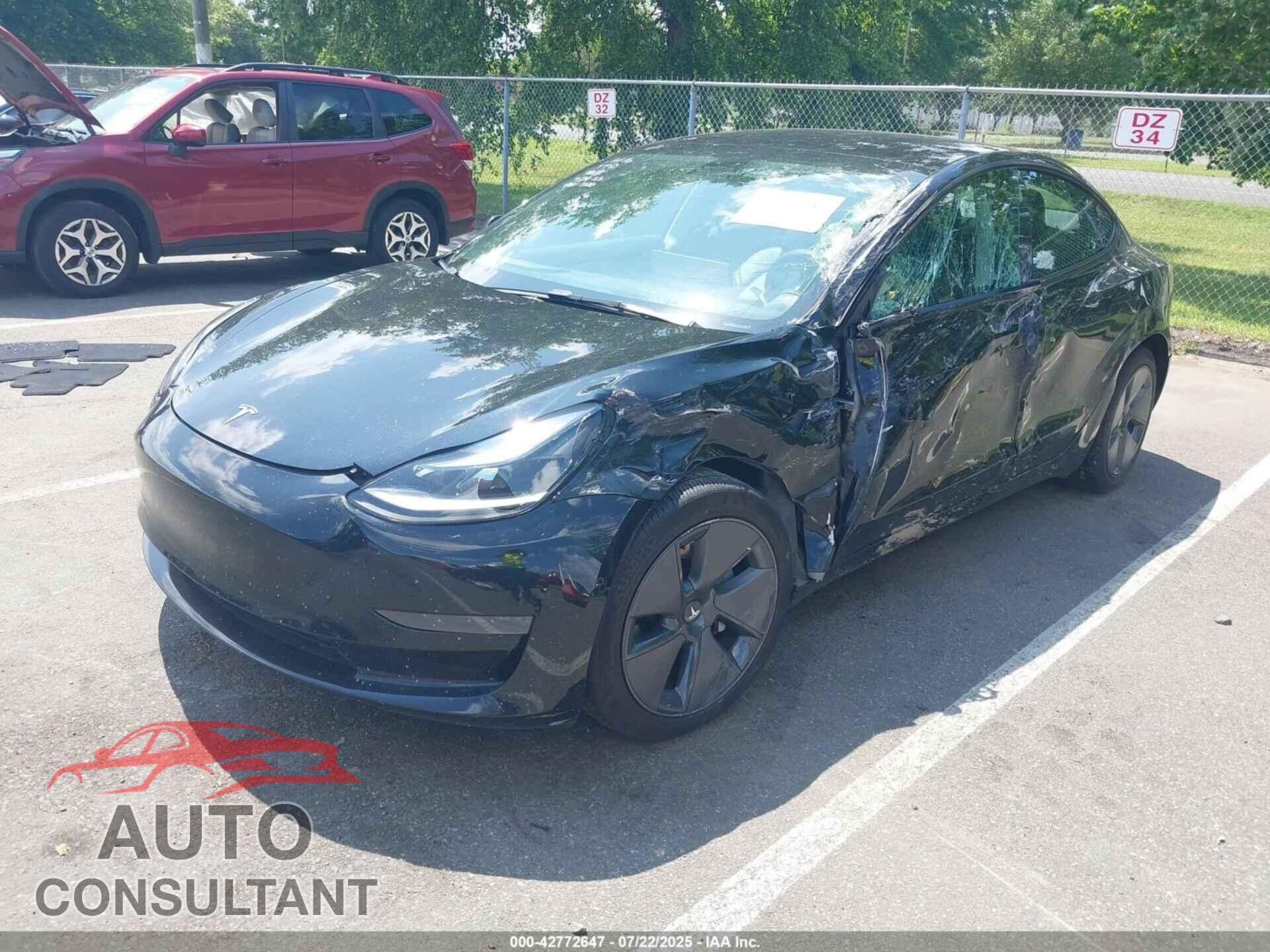 TESLA MODEL 3 2022 - 5YJ3E1EA2NF287100