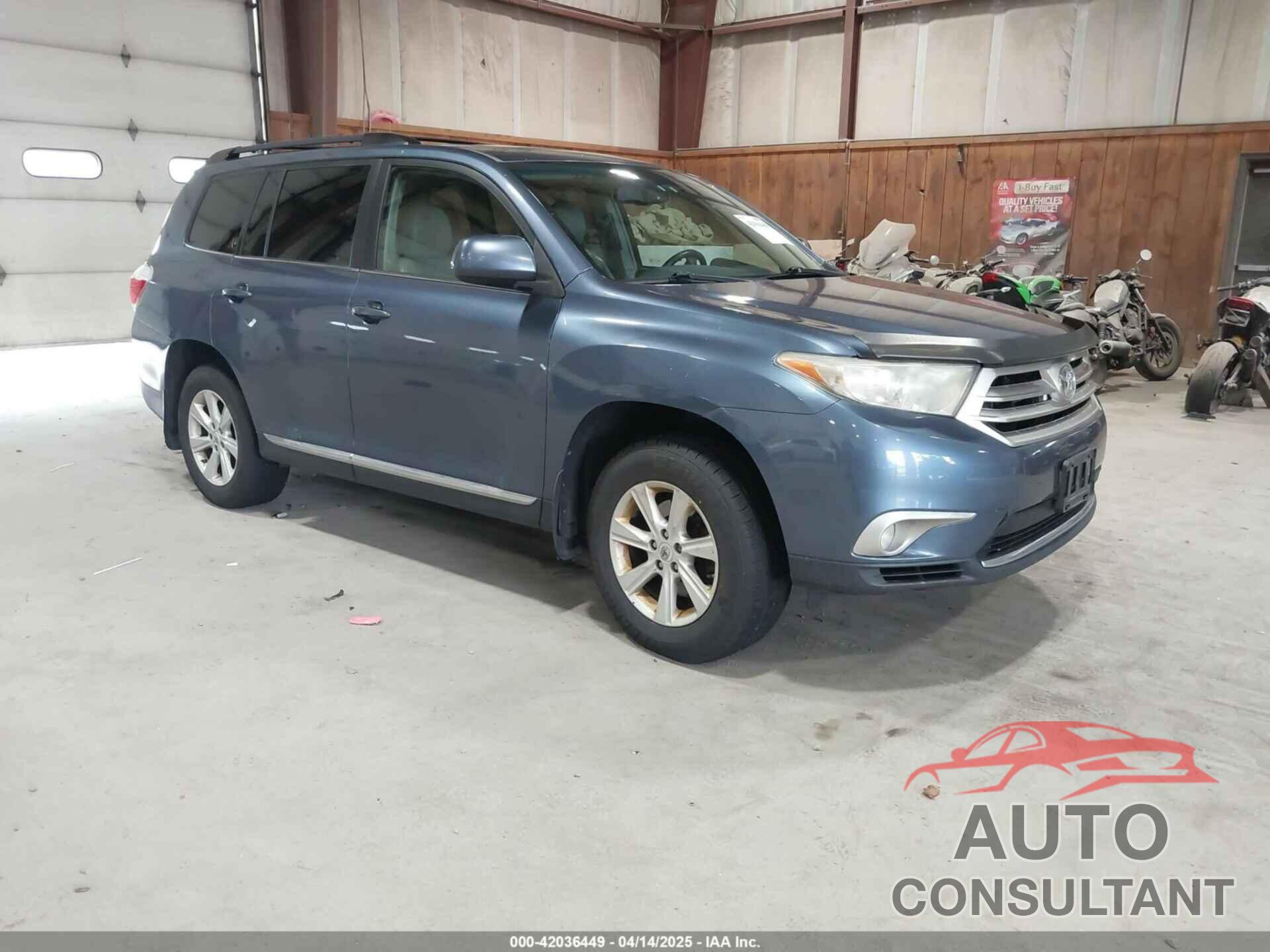 TOYOTA HIGHLANDER 2012 - 5TDBK3EHXCS160732