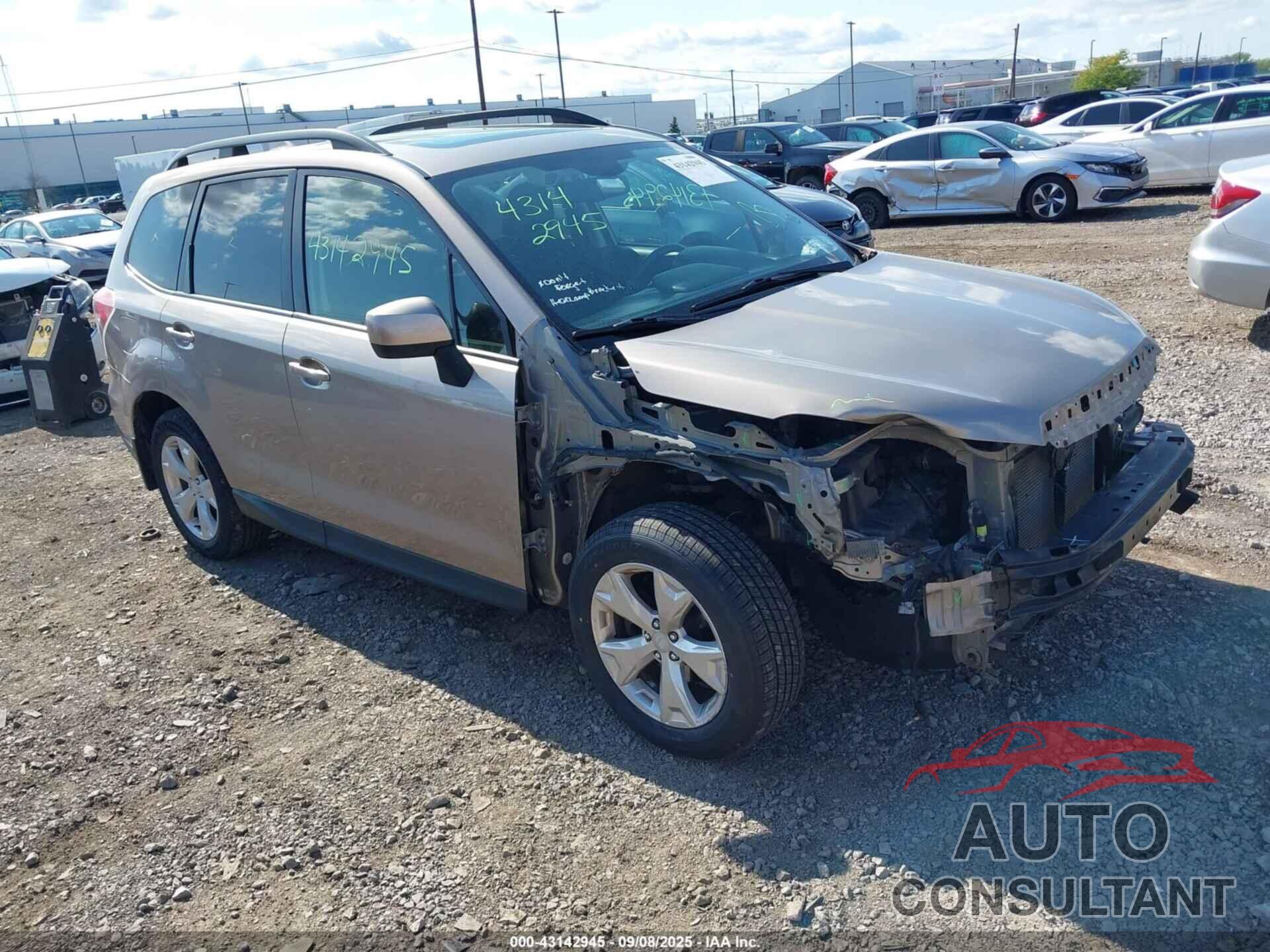 SUBARU FORESTER 2016 - JF2SJAFC6GH508998