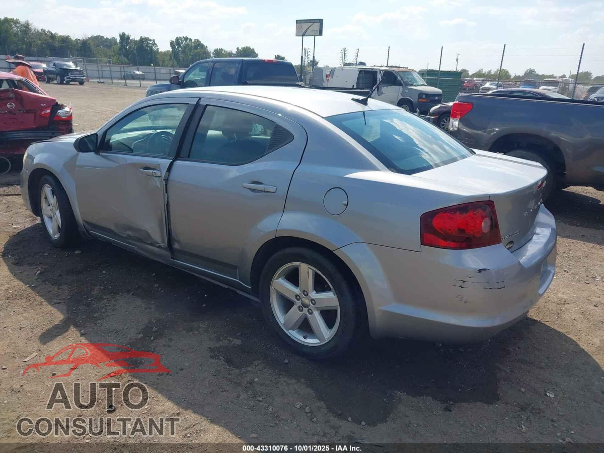 DODGE AVENGER 2013 - 1C3CDZCB1DN739619