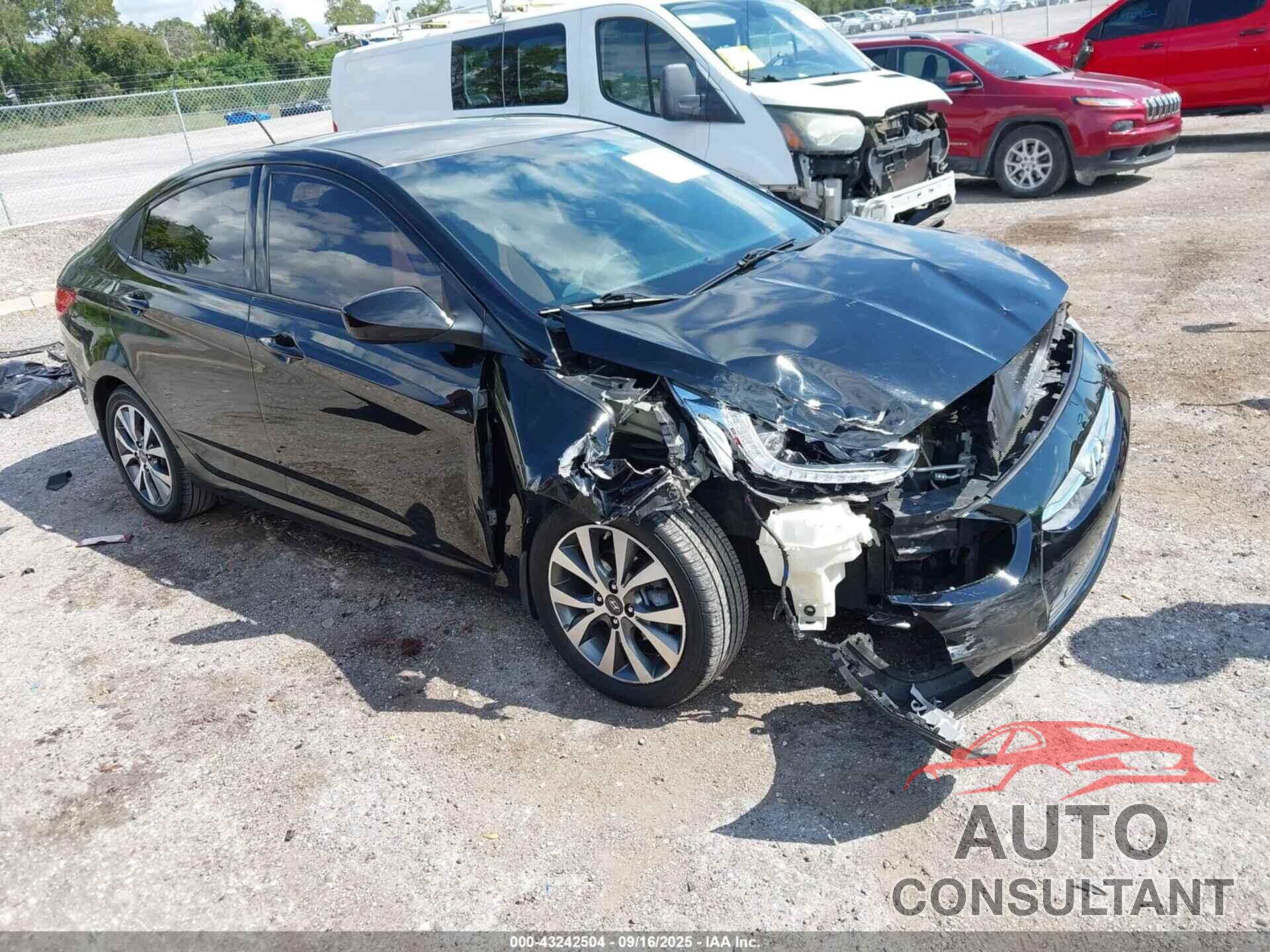 HYUNDAI ACCENT 2016 - KMHCU4AE1GU164729