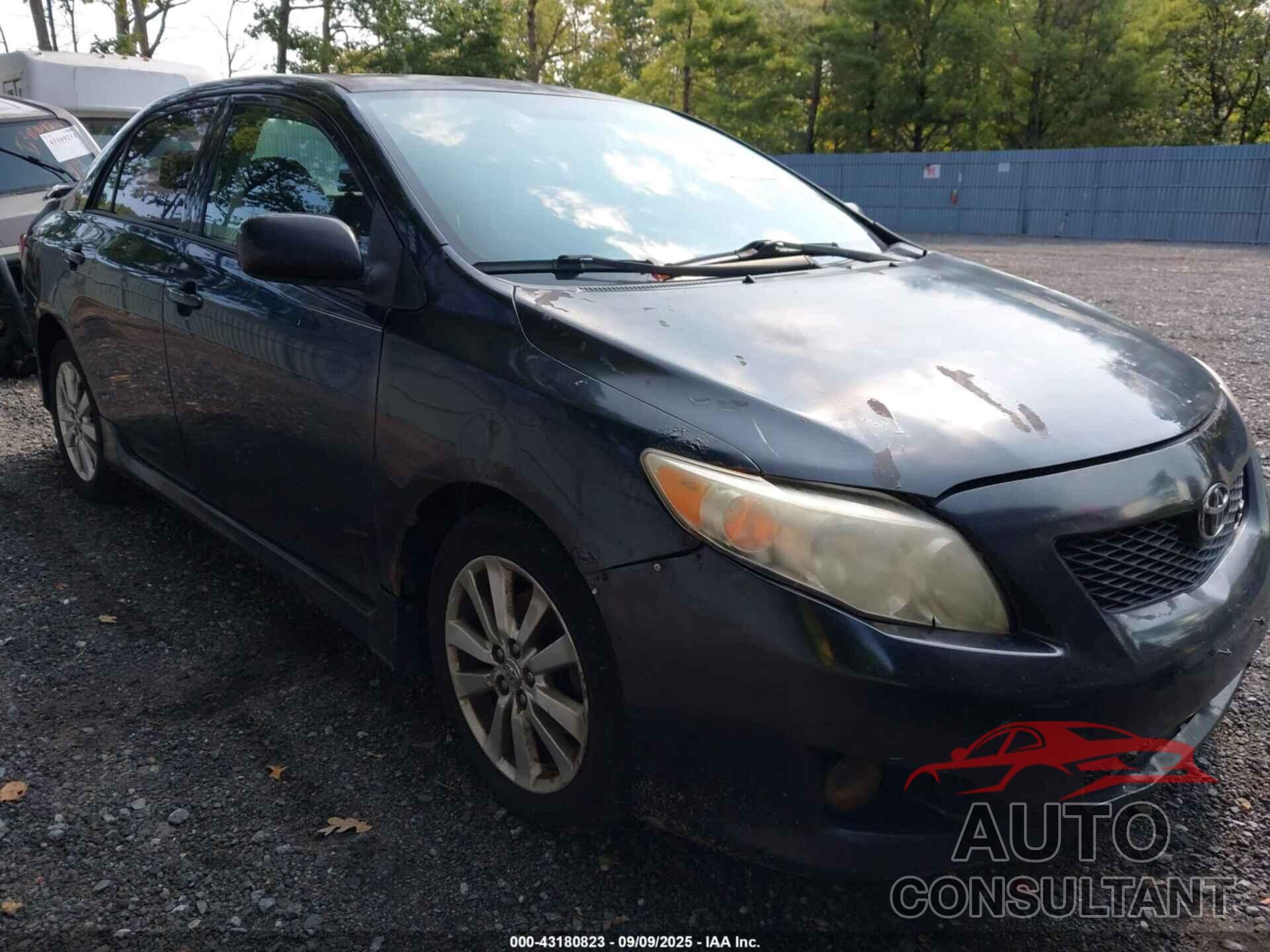 TOYOTA COROLLA 2009 - 2T1BU40E09C124501