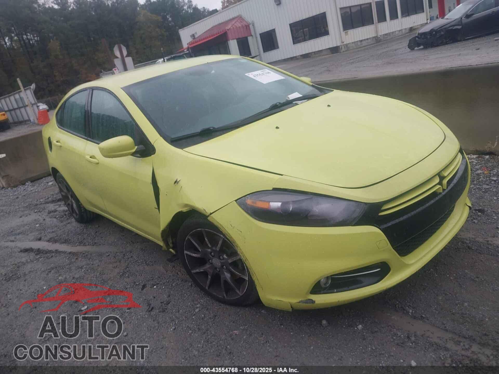 DODGE DART 2013 - 1C3CDFBA8DD149222