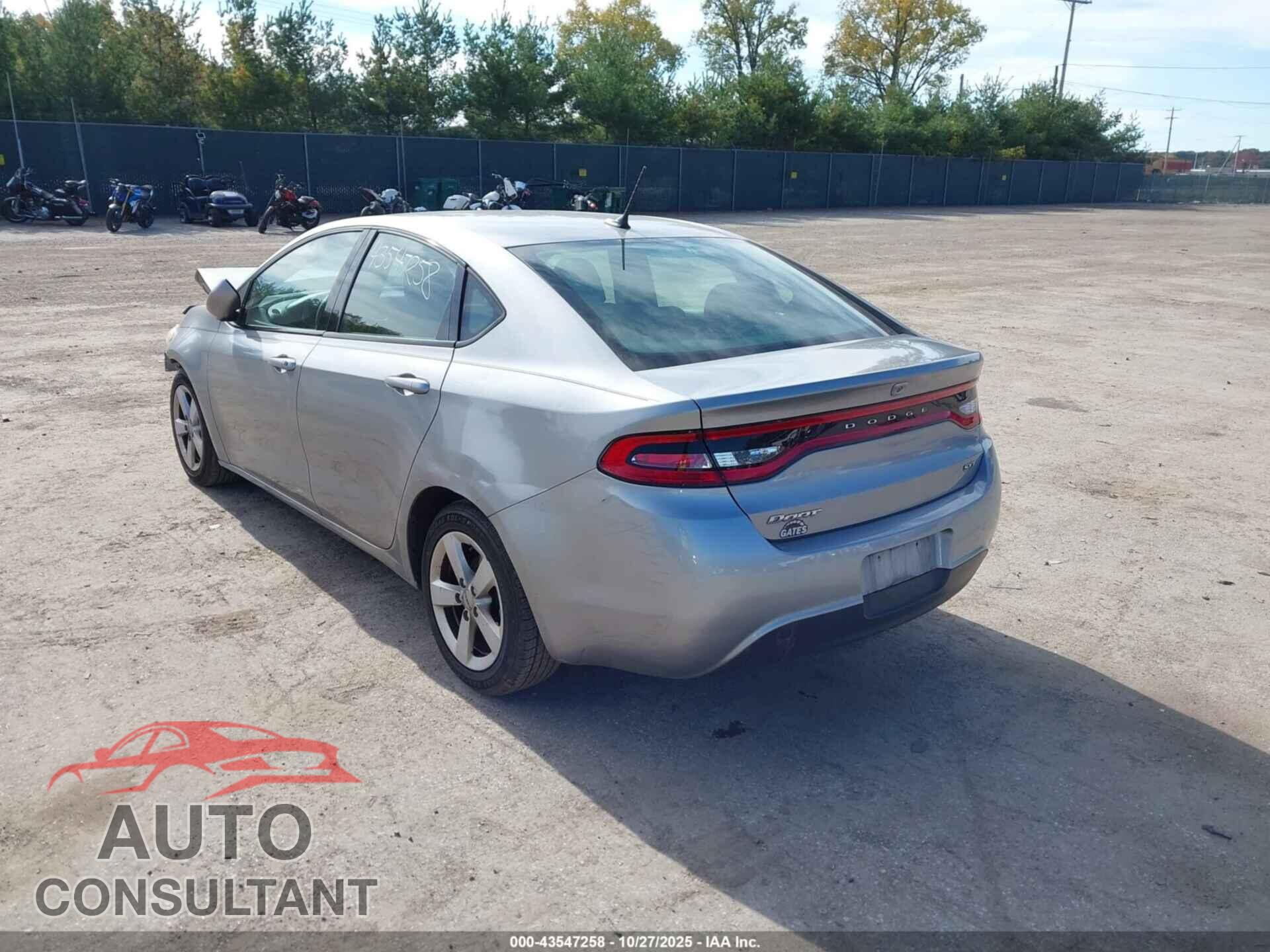DODGE DART 2015 - 1C3CDFBB3FD363207