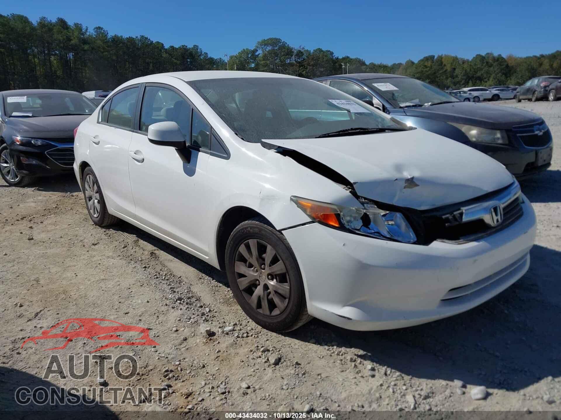 HONDA CIVIC 2012 - 2HGFB2F54CH330972
