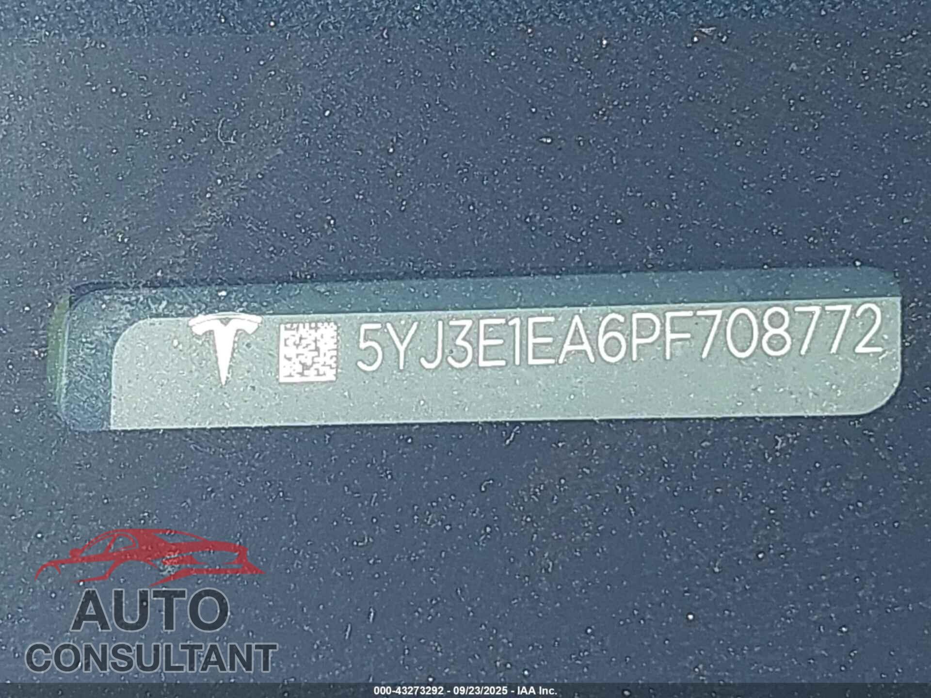 TESLA MODEL 3 2023 - 5YJ3E1EA6PF708772