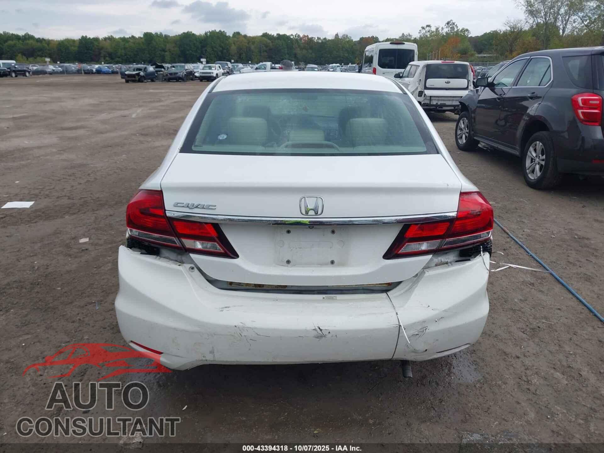 HONDA CIVIC 2013 - 19XFB2F52DE052469