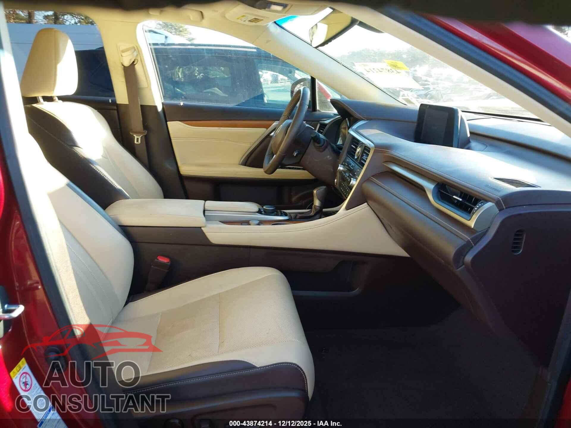LEXUS RX 350 2019 - 2T2BZMCA2KC190849