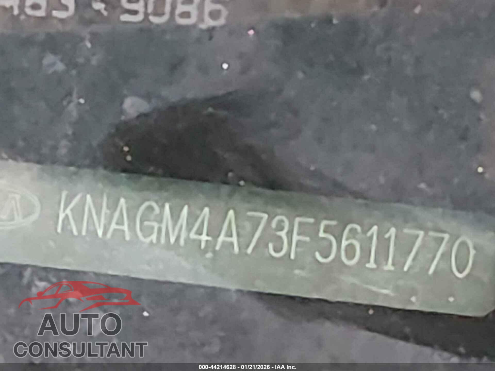 KIA OPTIMA 2015 - KNAGM4A73F5611770