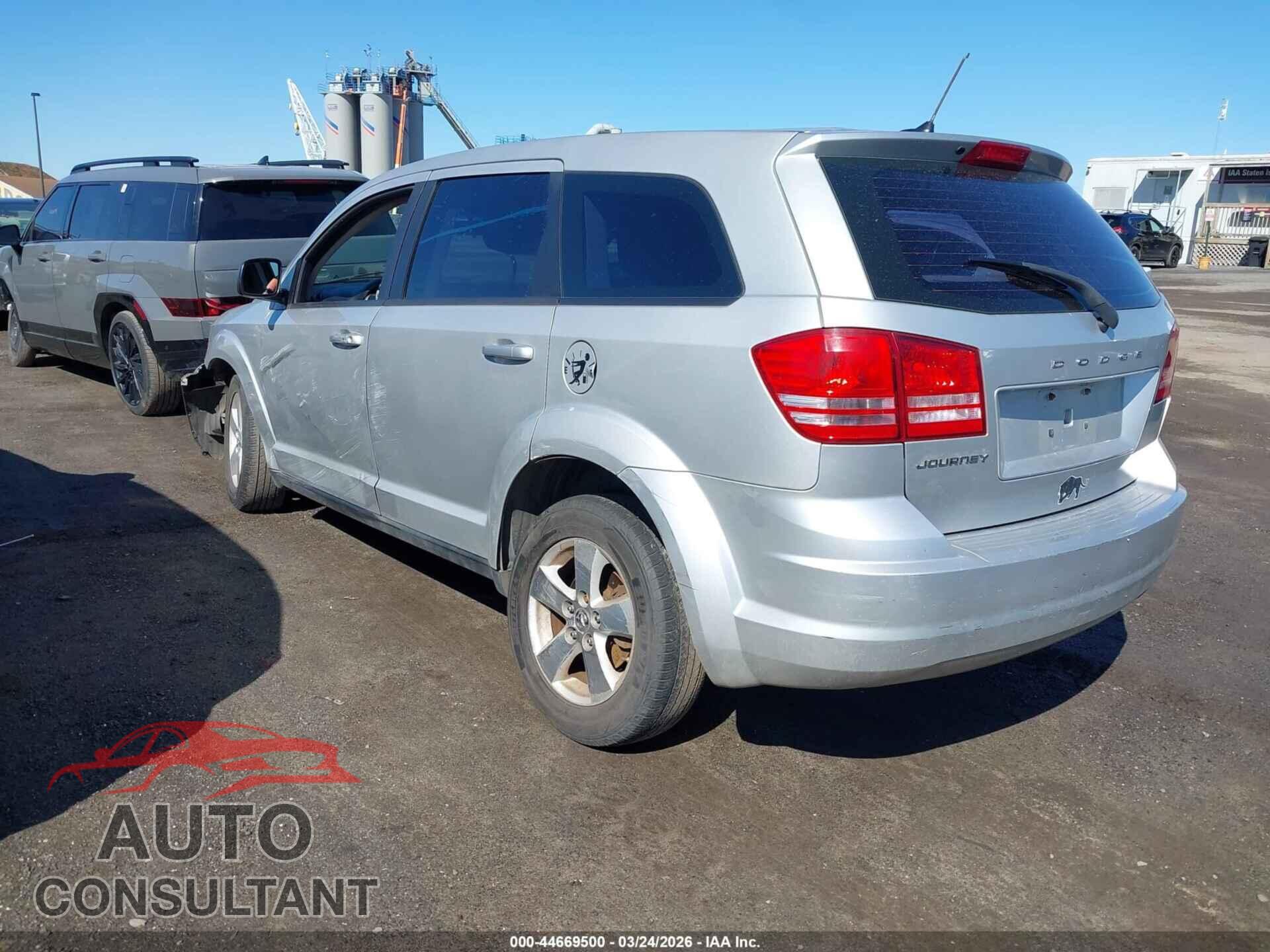 DODGE JOURNEY 2012 - 3C4PDCAB0CT367153