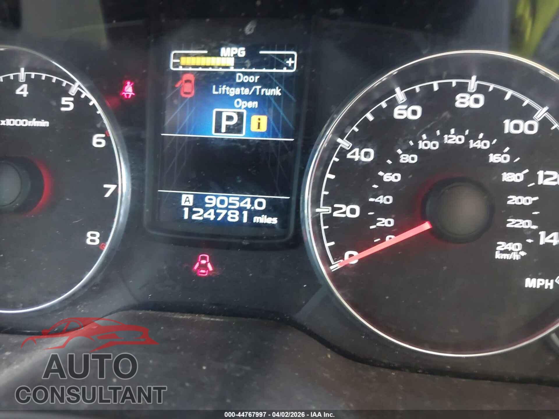 SUBARU OUTBACK 2014 - 4S4BRBLC5E3328192