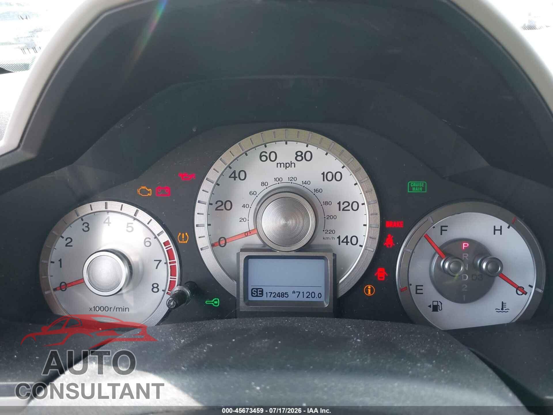 HONDA PILOT 2011 - 5FNYF4H76BB012944