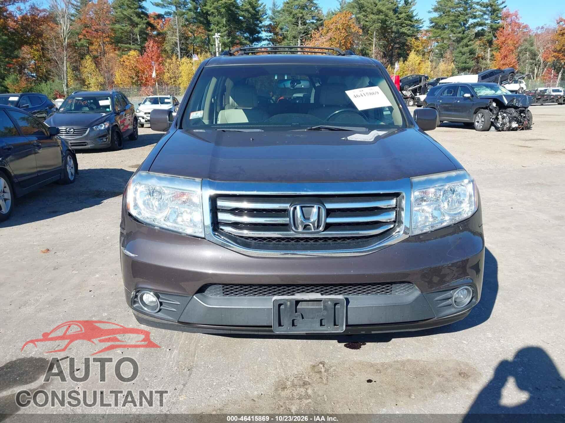 HONDA PILOT 2012 - 5FNYF4H56CB067734