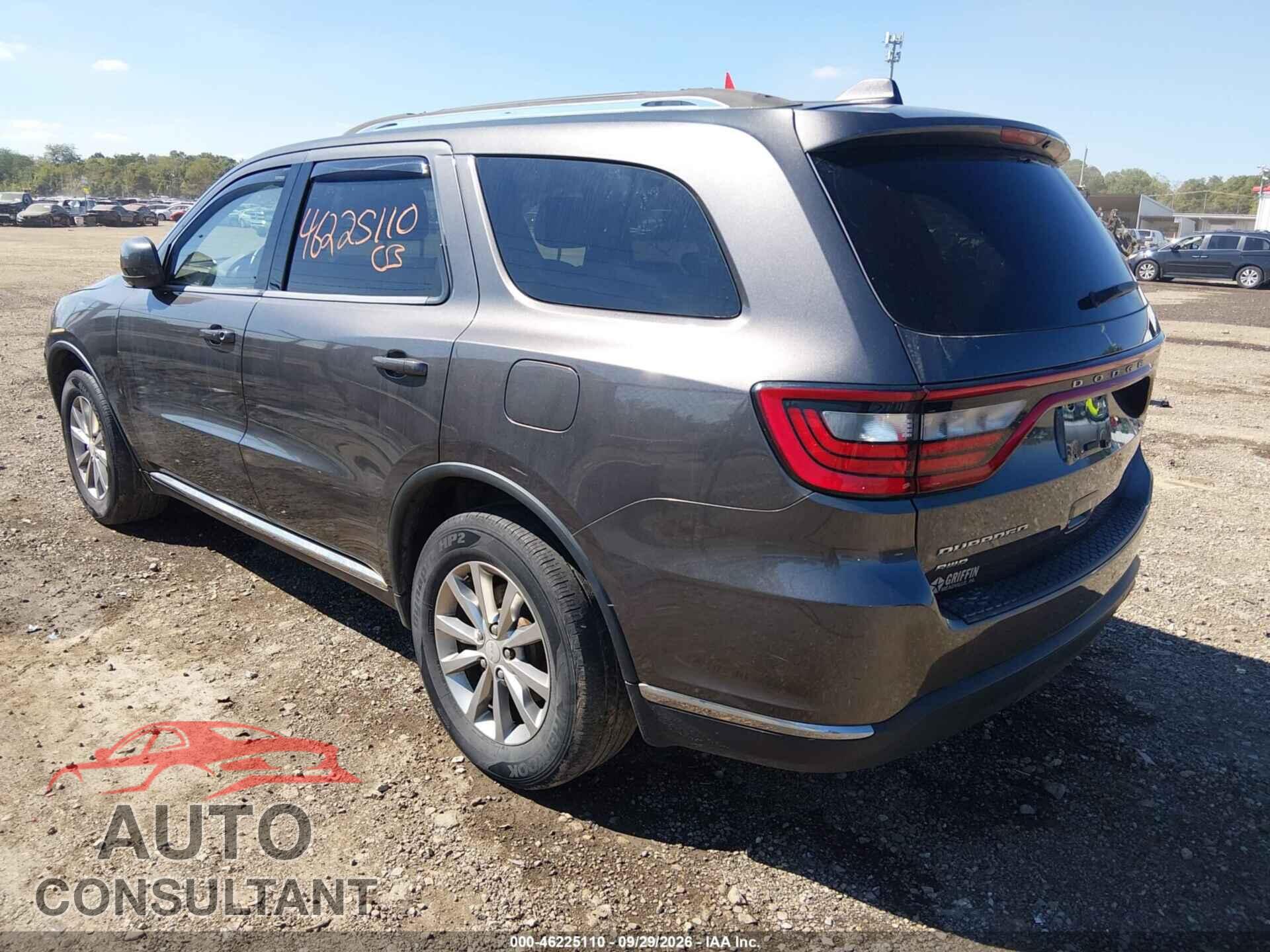 DODGE DURANGO 2017 - 1C4RDJAG6HC833664