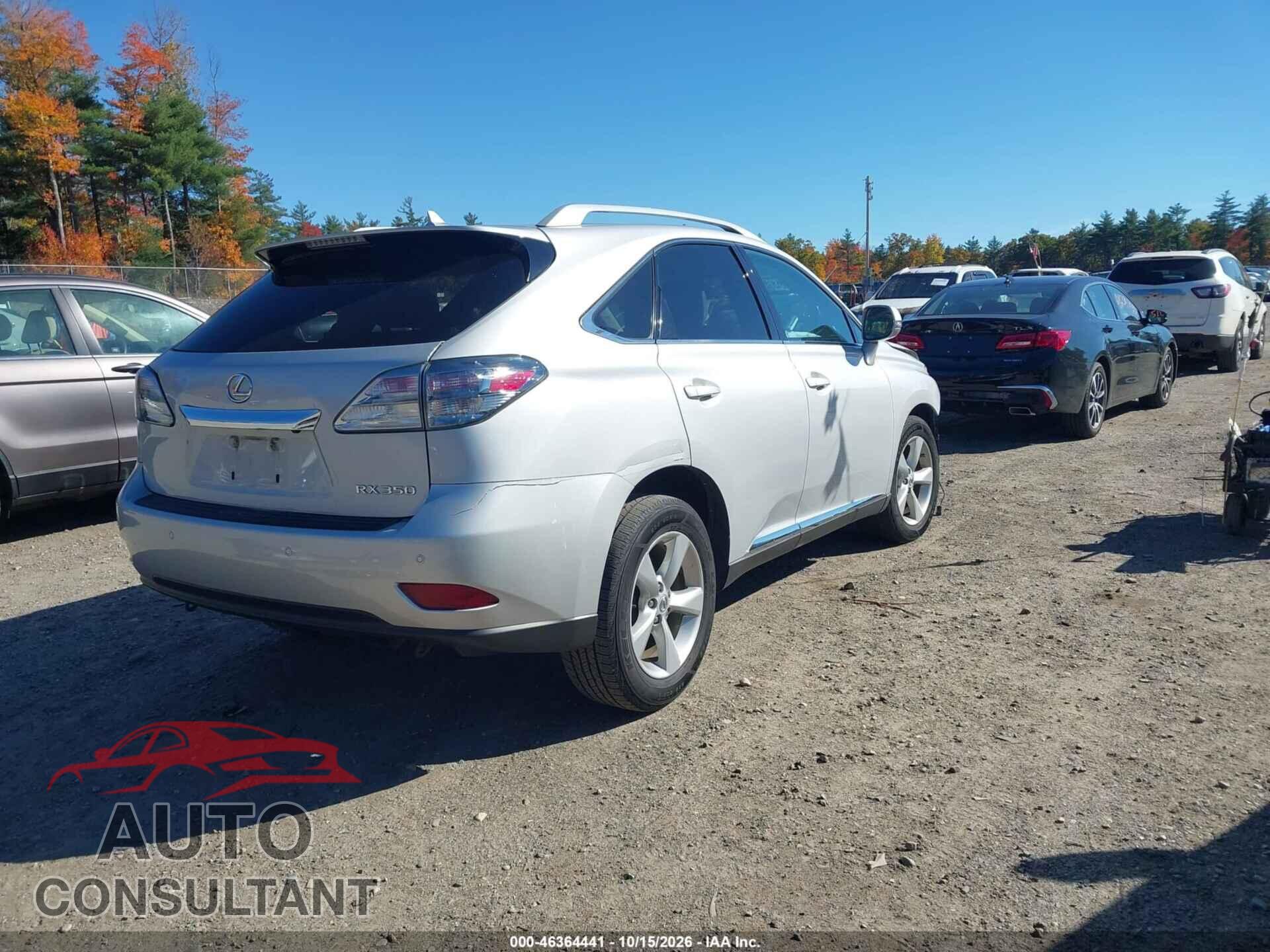 LEXUS RX 350 2012 - 2T2BK1BA2CC123741