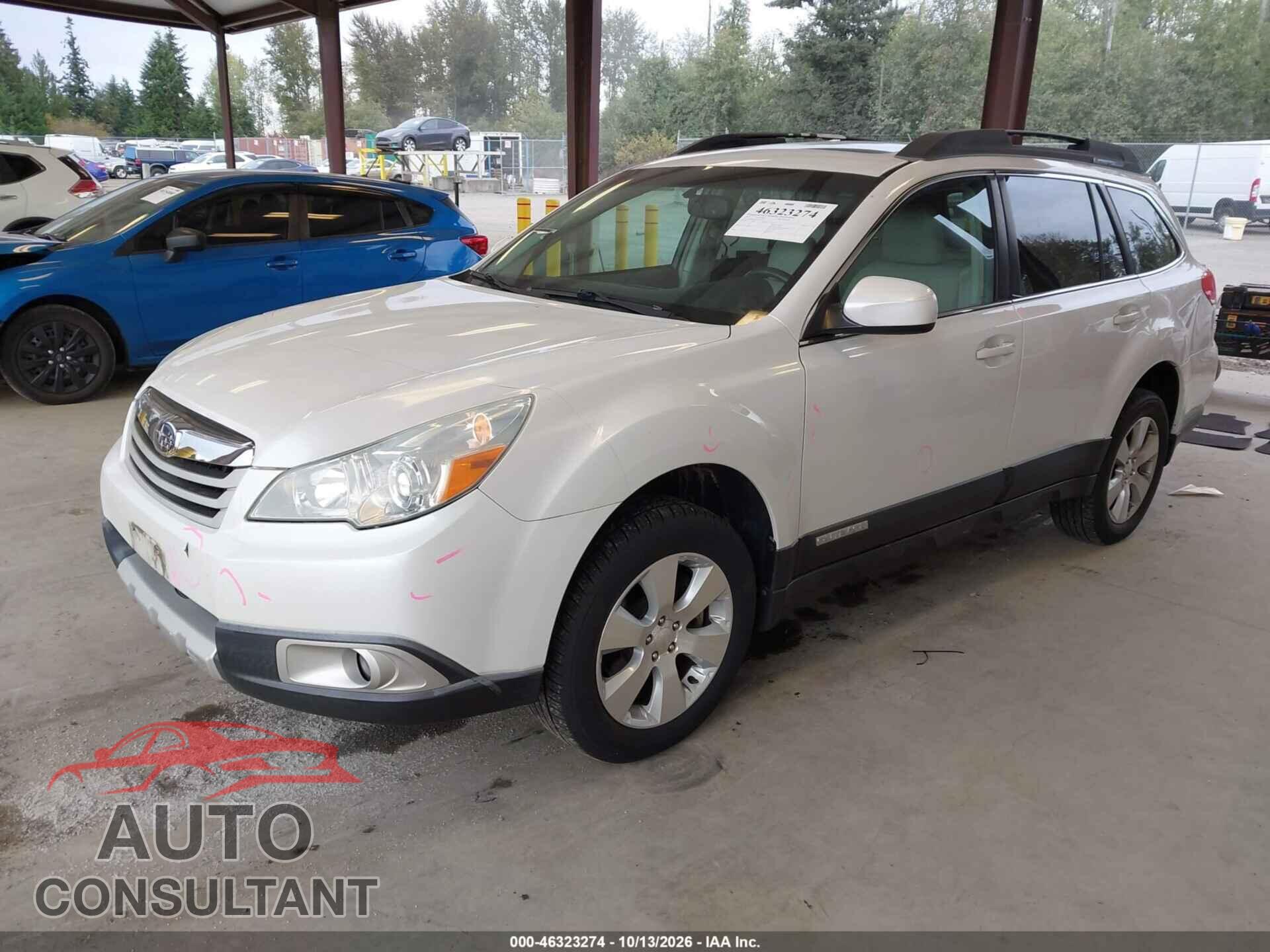 SUBARU OUTBACK 2010 - 4S4BRDKC9A2375254