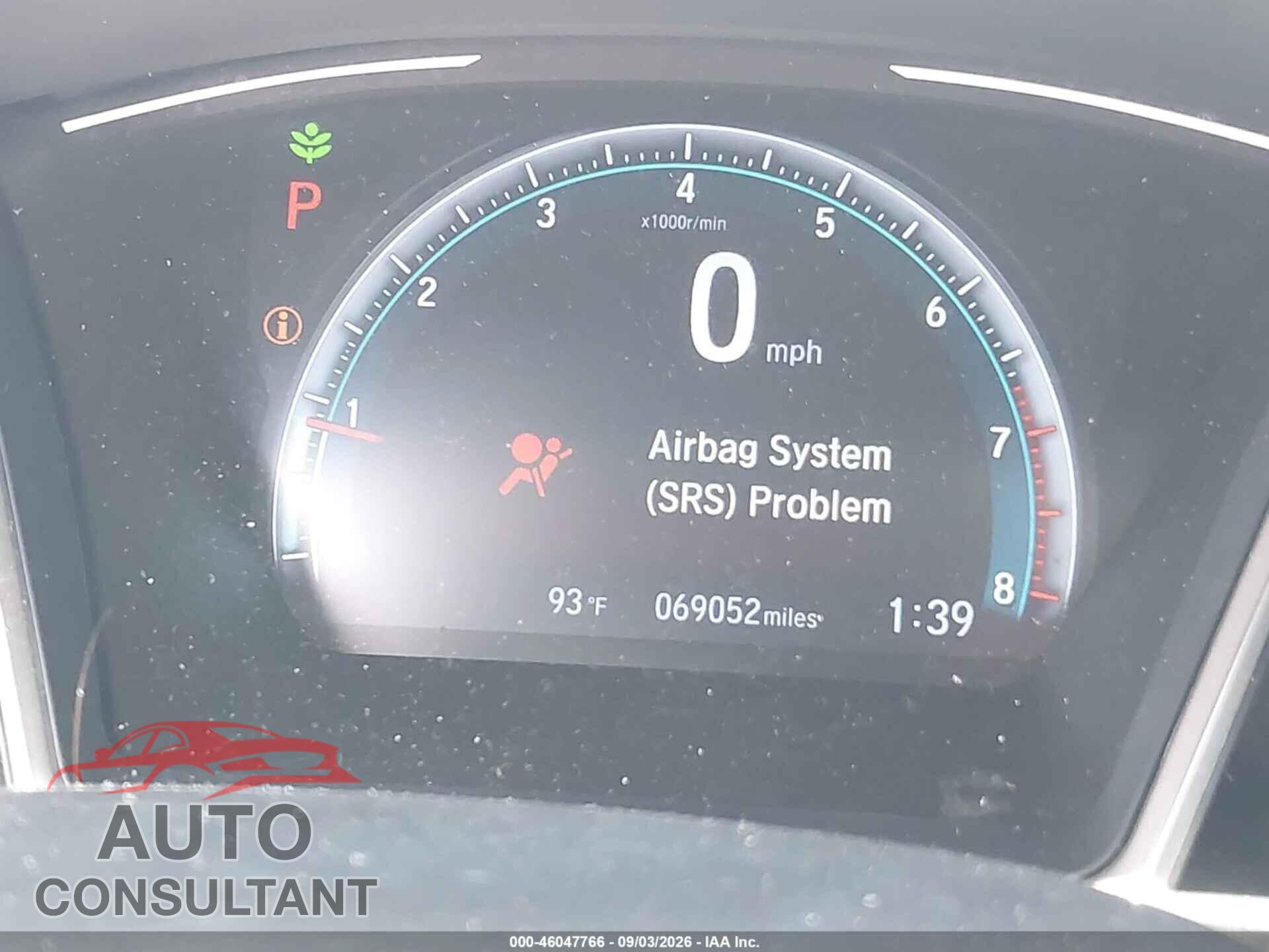 HONDA CIVIC 2017 - 19XFC2F73HE010736