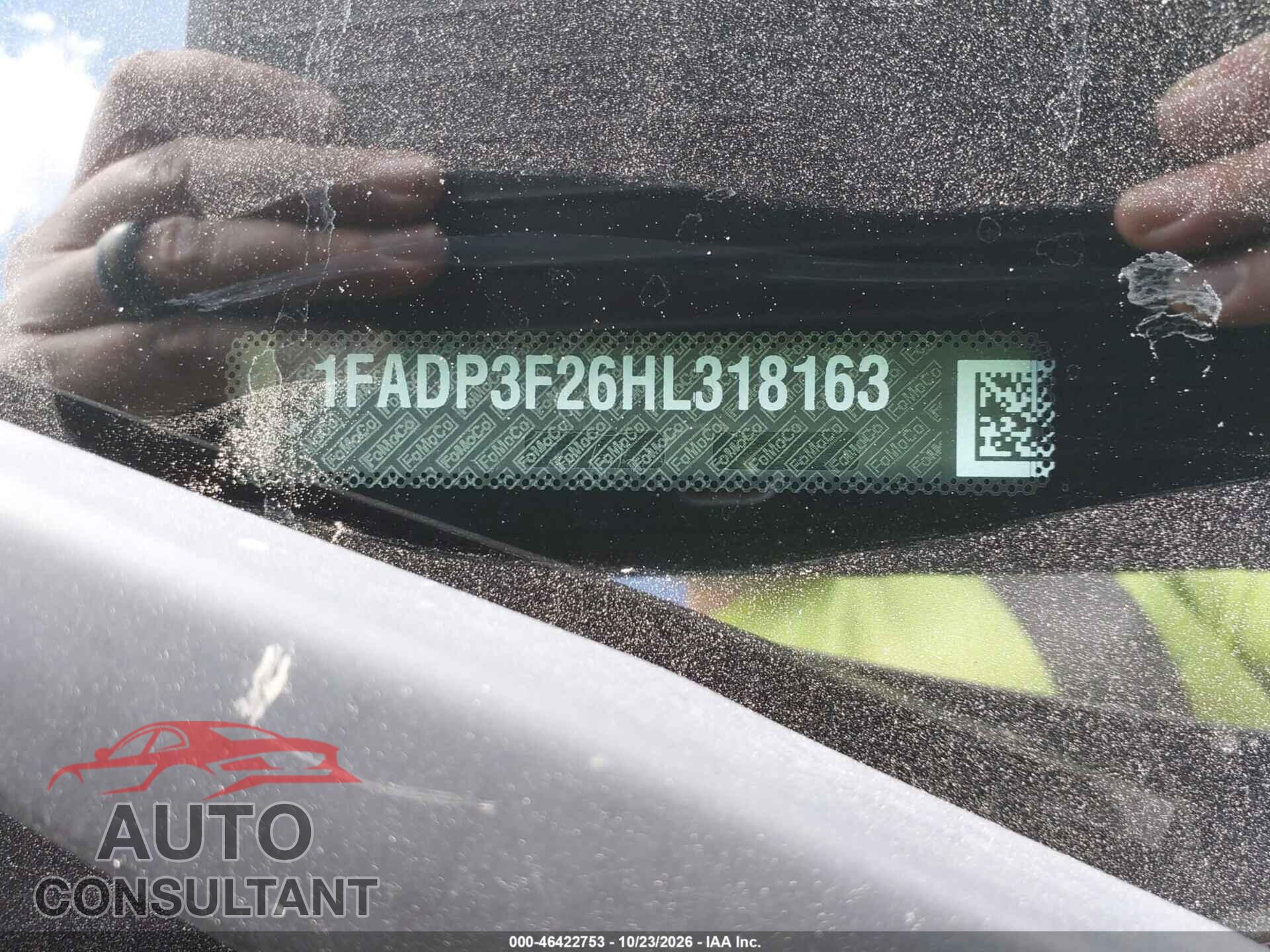 FORD FOCUS 2017 - 1FADP3F26HL318163
