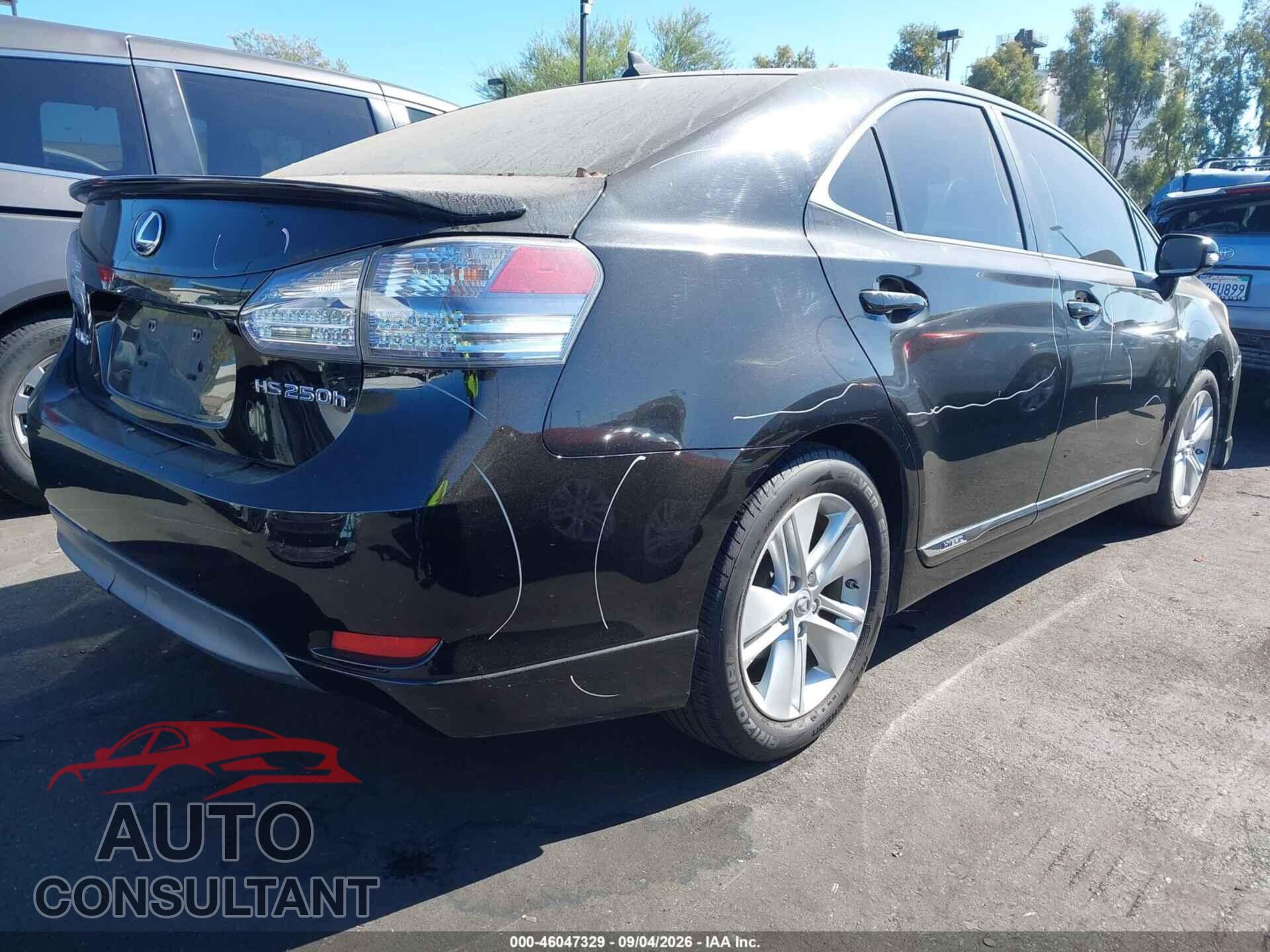 LEXUS HS 250H 2010 - JTHBB1BA4A2014275