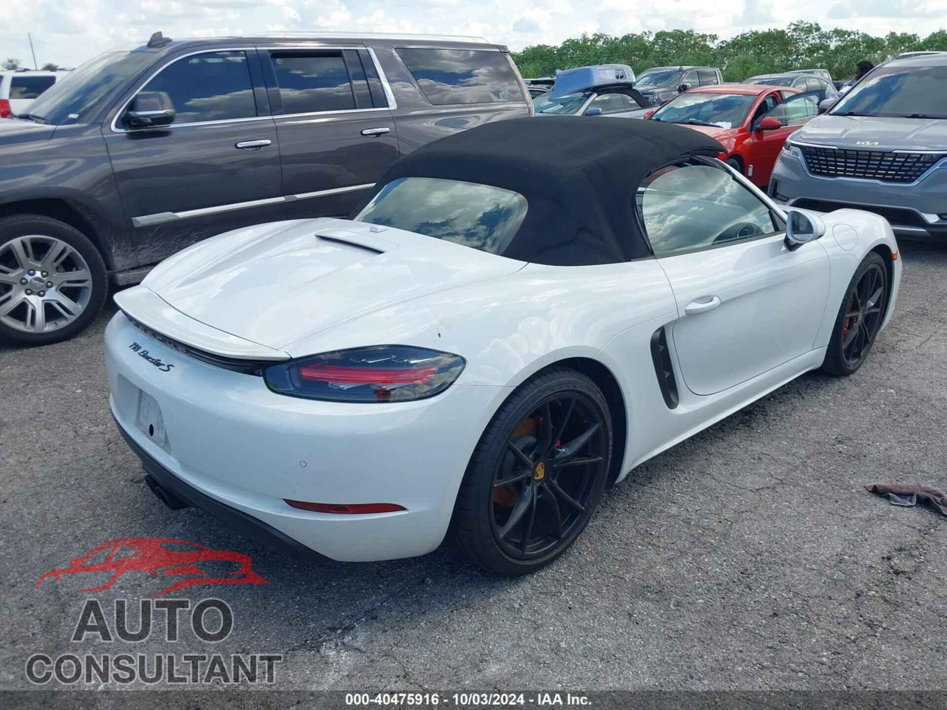 PORSCHE BOXSTER 2017 - WP0CB2A82HS241677