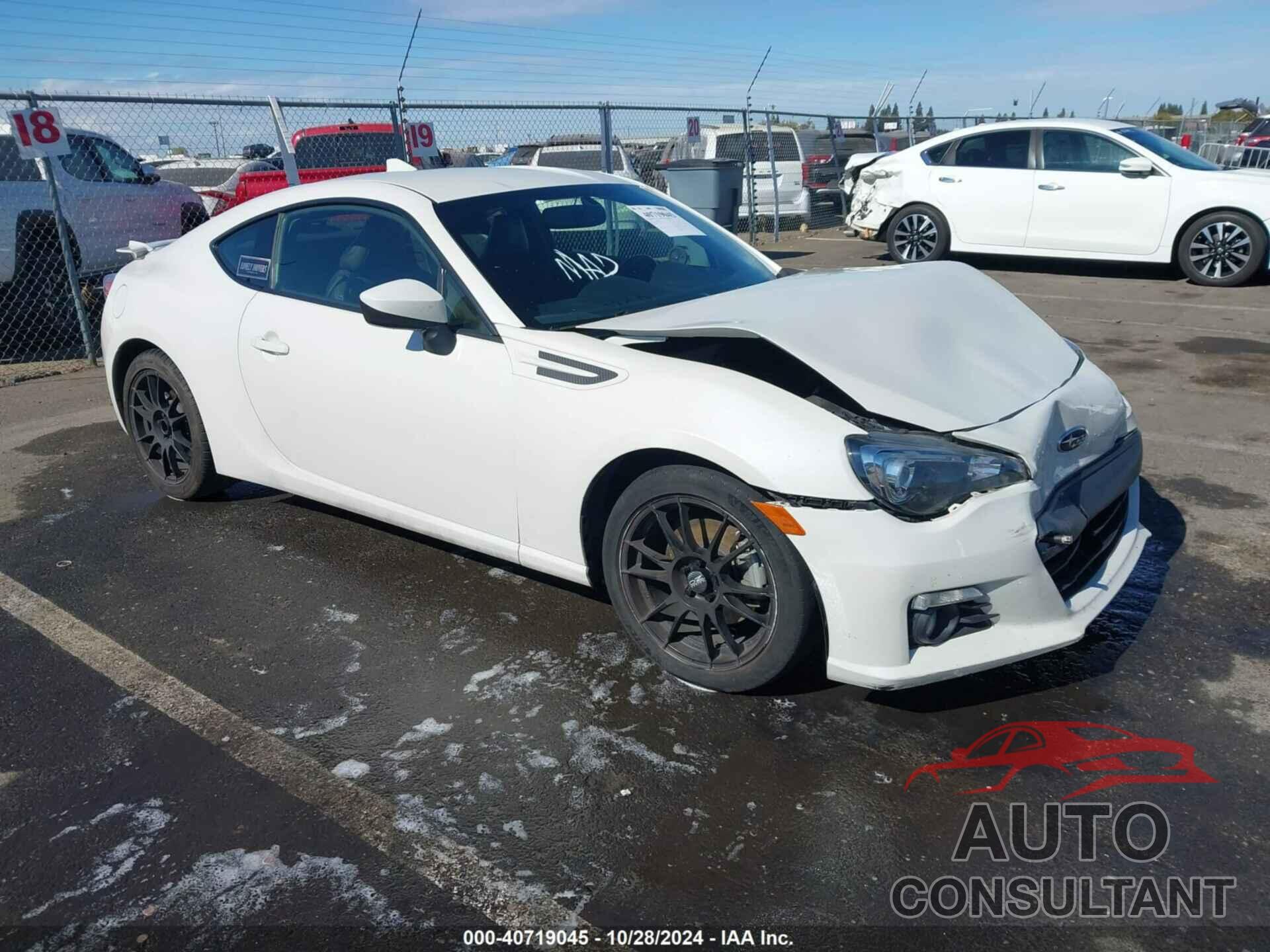 SUBARU BRZ 2016 - JF1ZCAC1XG9602375