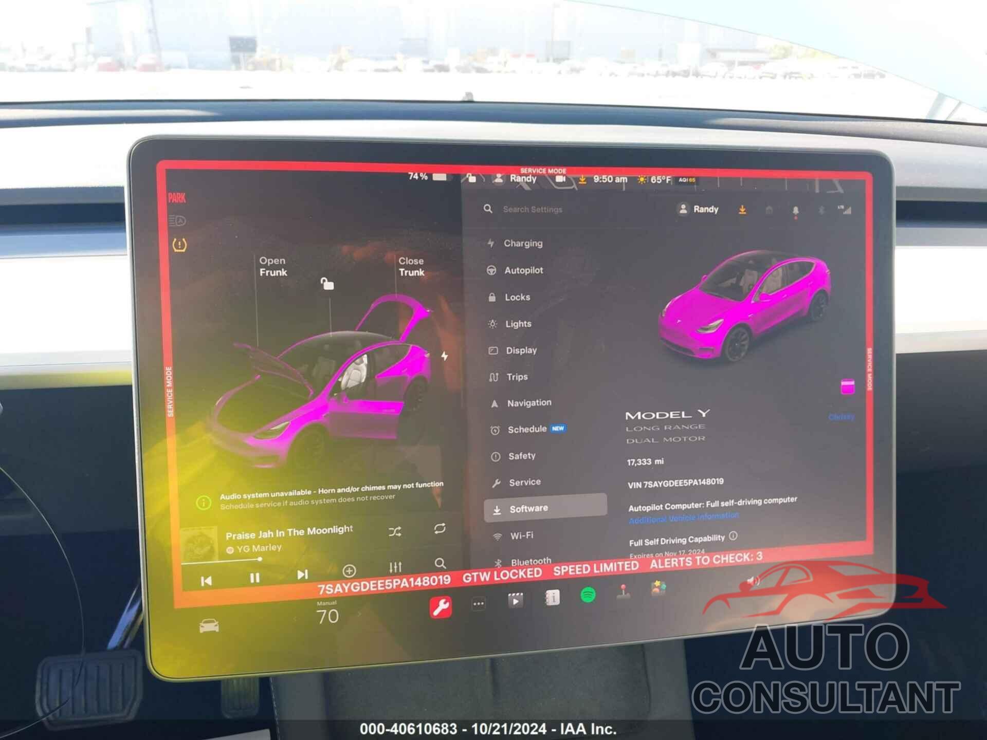 TESLA MODEL Y 2023 - 7SAYGDEE5PA148019