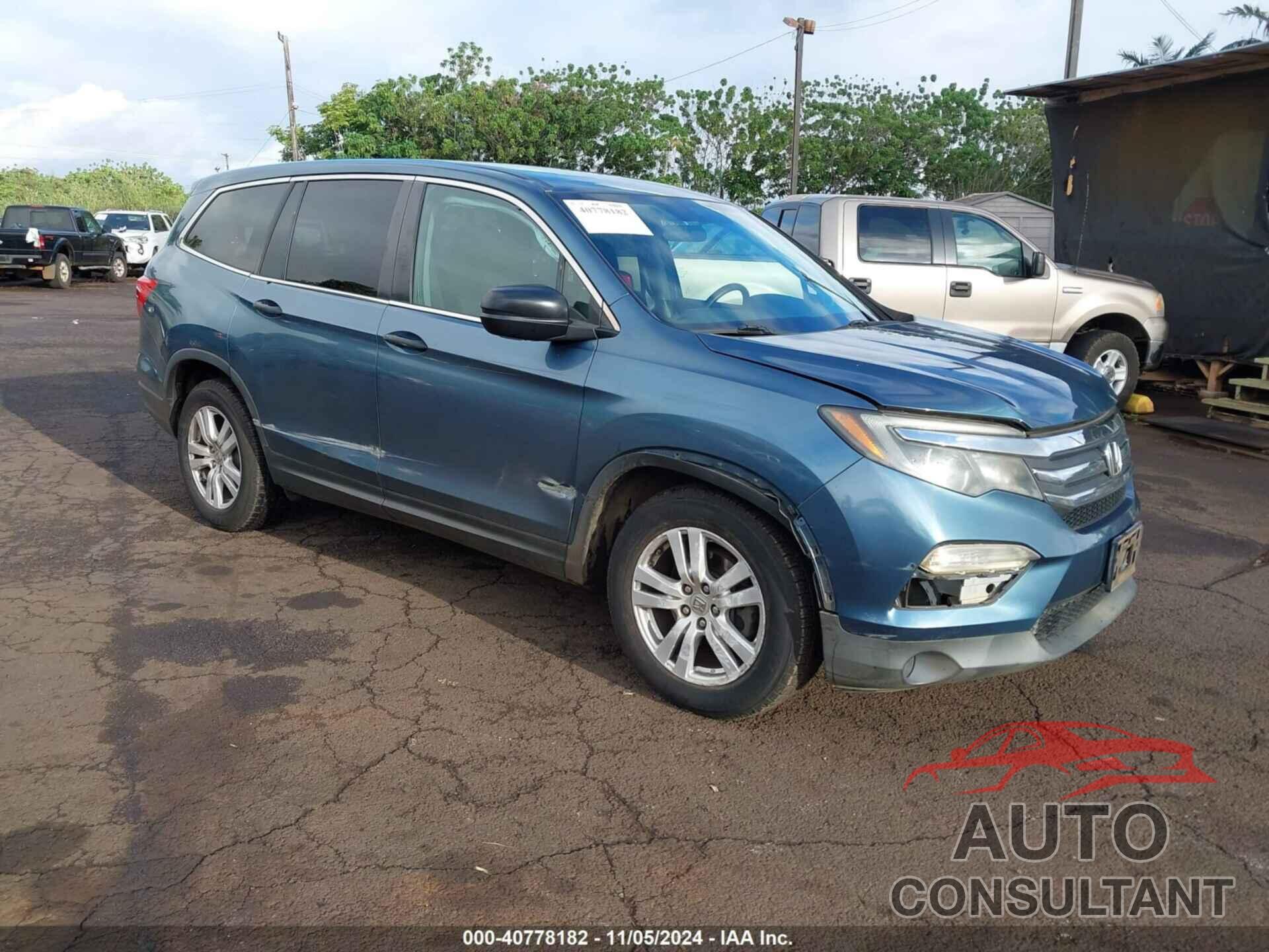 HONDA PILOT 2016 - 5FNYF5H12GB057503