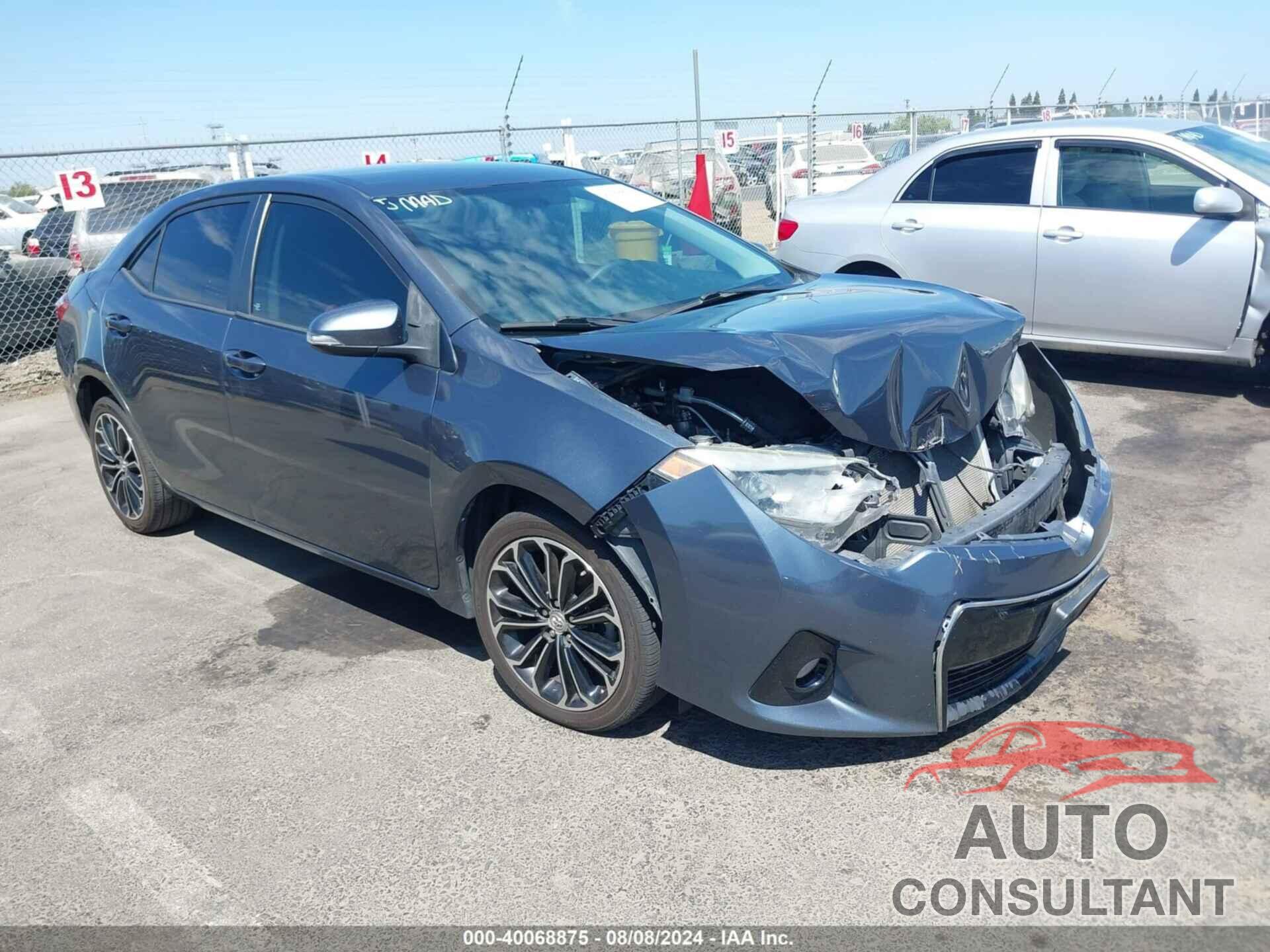 TOYOTA COROLLA 2016 - 2T1BURHEXGC719726