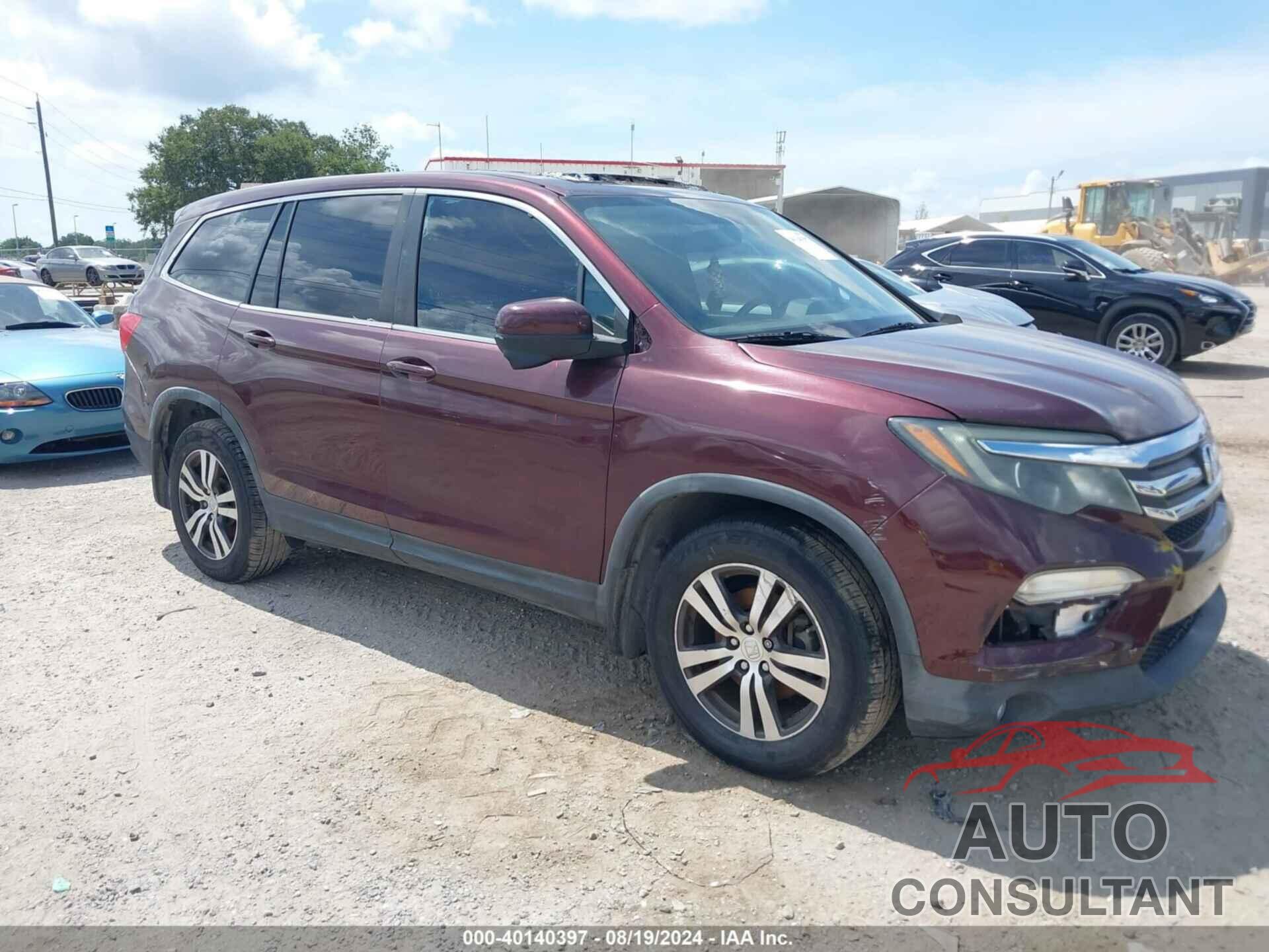 HONDA PILOT 2016 - 5FNYF5H59GB033878