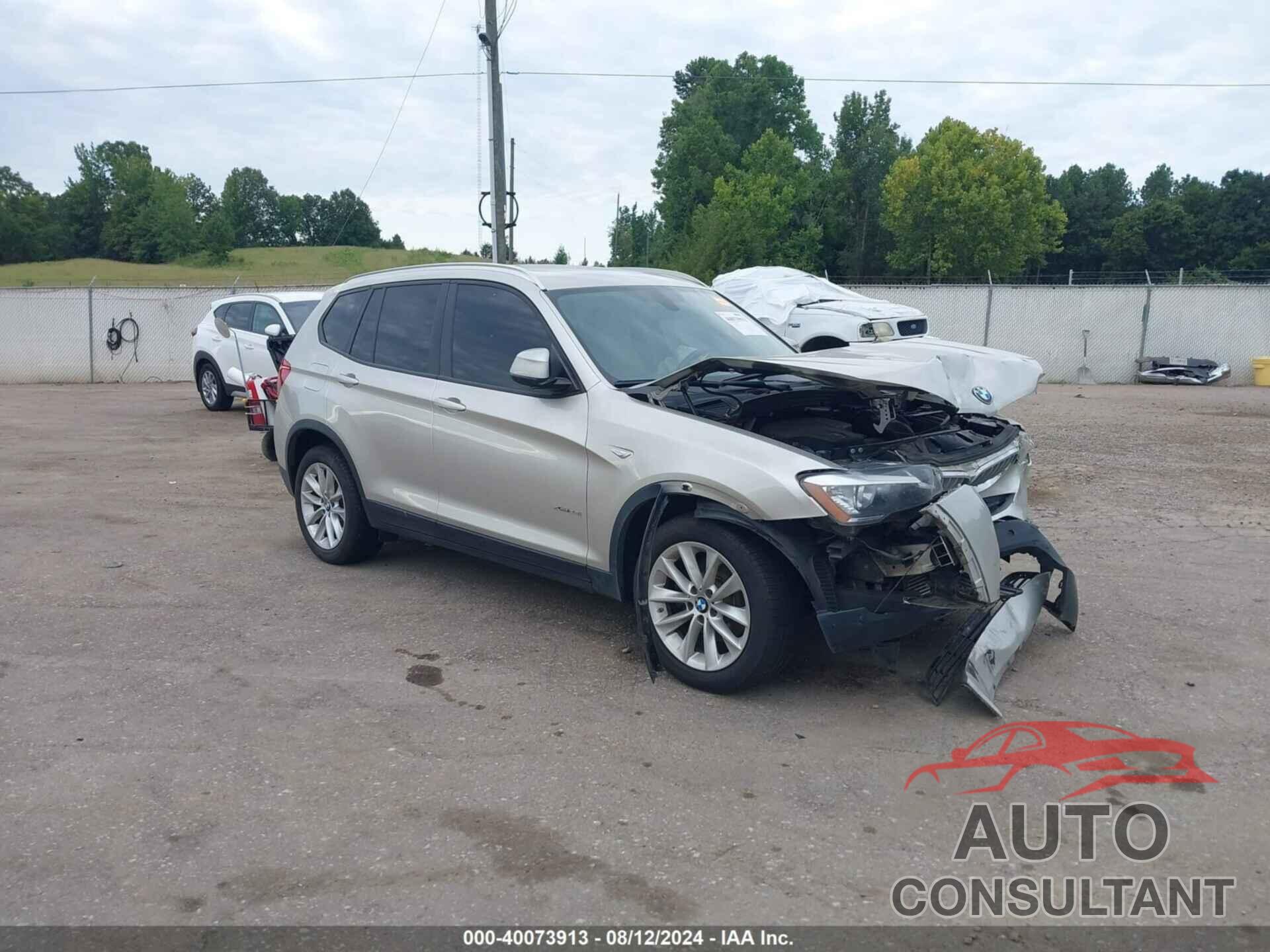 BMW X3 2016 - 5UXWX9C51G0D91642