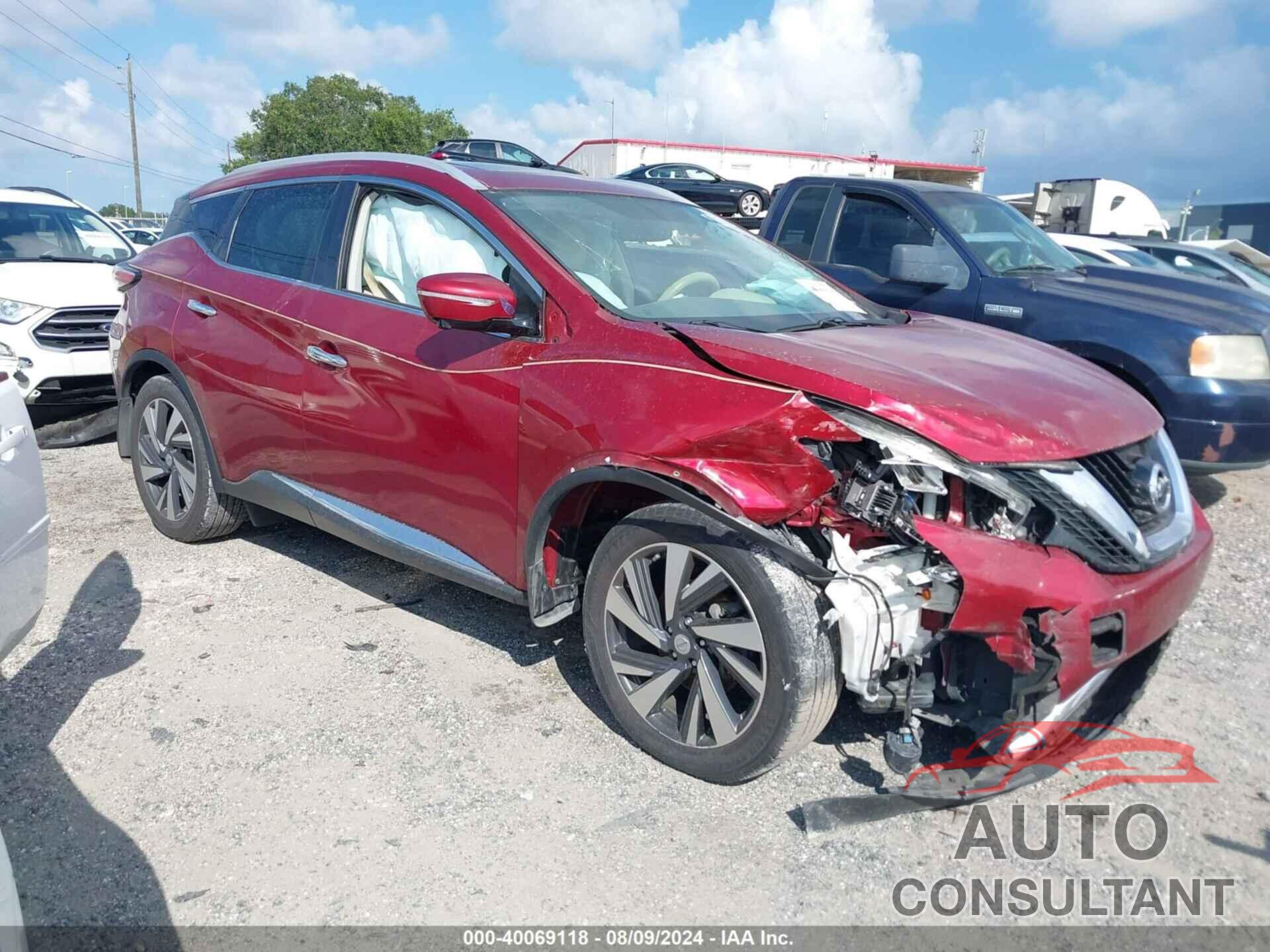 NISSAN MURANO 2015 - 5N1AZ2MG1FN262419