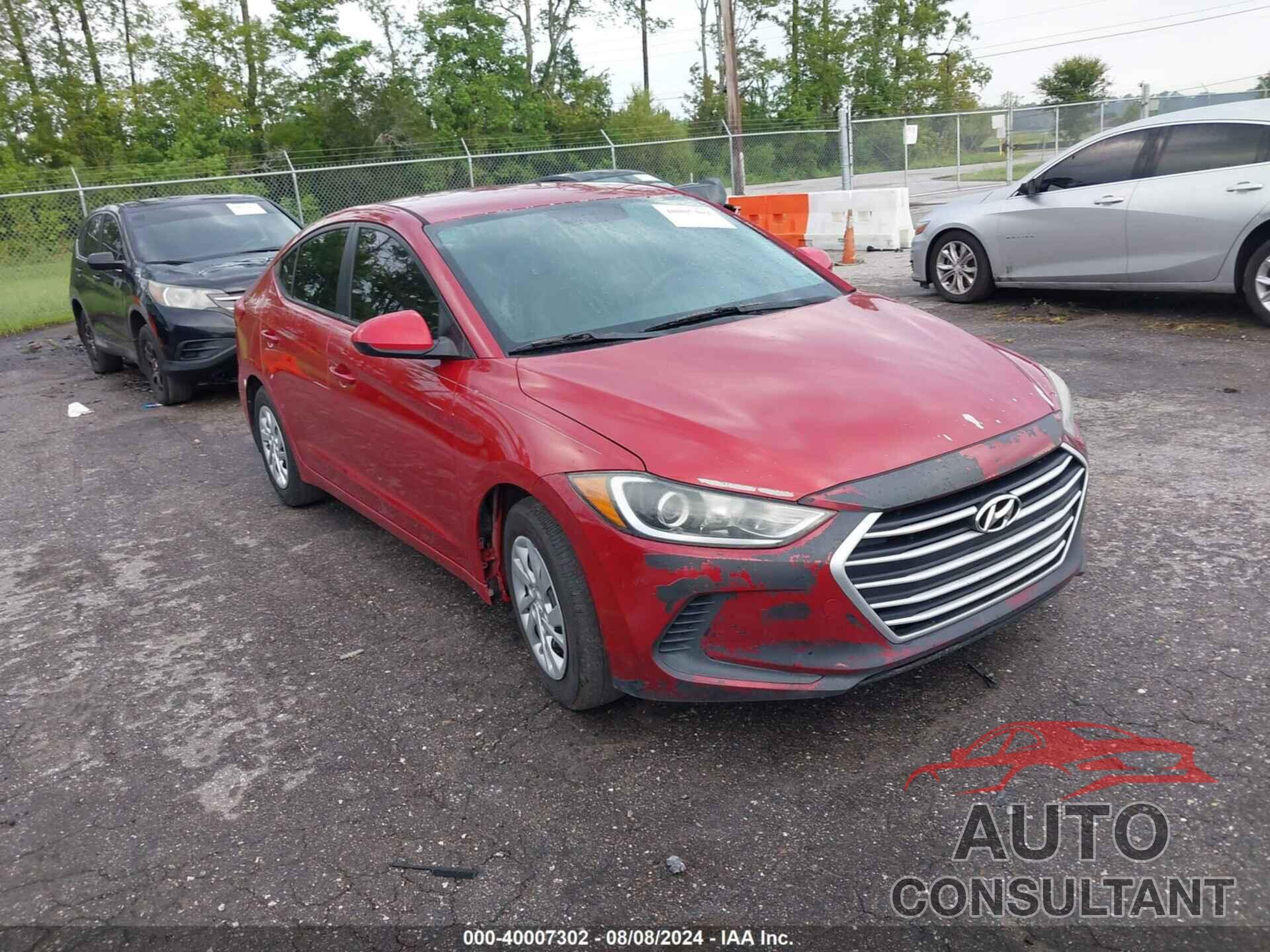 HYUNDAI ELANTRA 2017 - KMHD74LF1HU098525