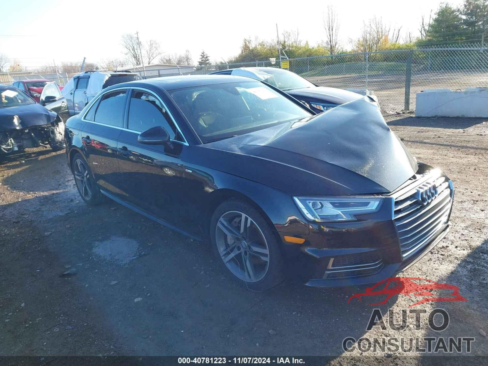 AUDI A4 2018 - WAUPNAF40JA207173