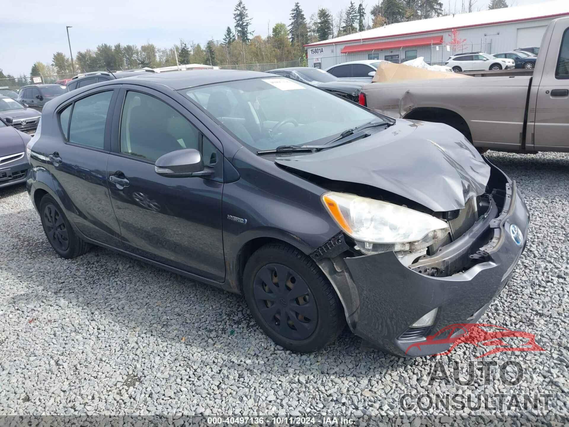 TOYOTA PRIUS C 2013 - JTDKDTB33D1050333