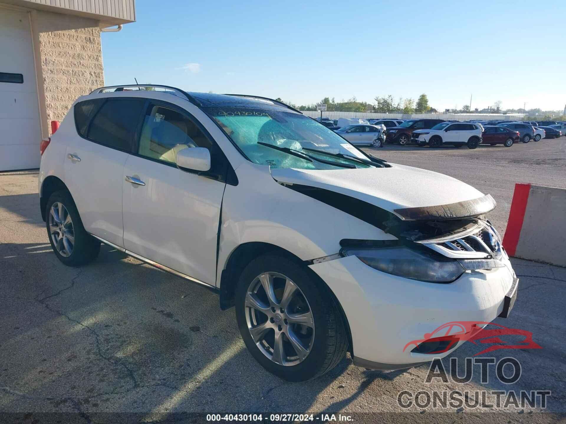 NISSAN MURANO 2012 - JN8AZ1MW2CW239926