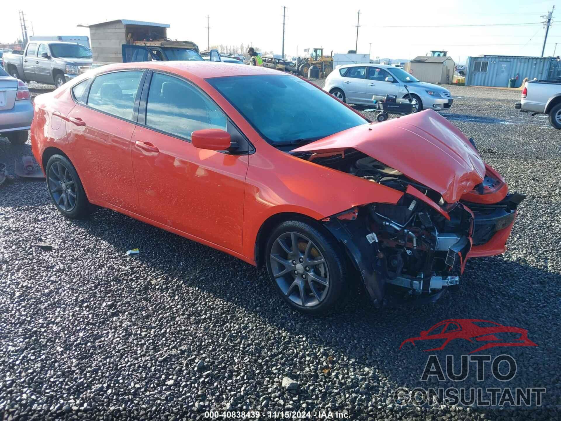 DODGE DART 2015 - 1C3CDFBB6FD378185