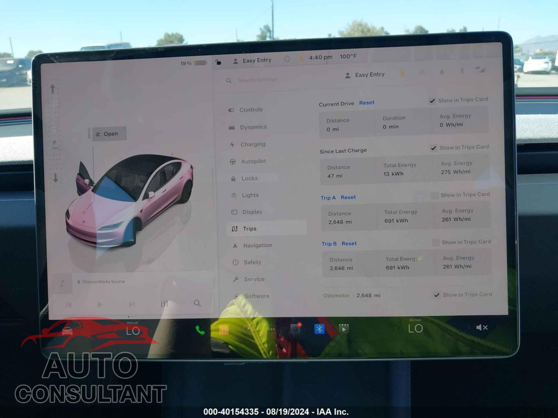 TESLA MODEL 3 2024 - 5YJ3E1EB6RF792734
