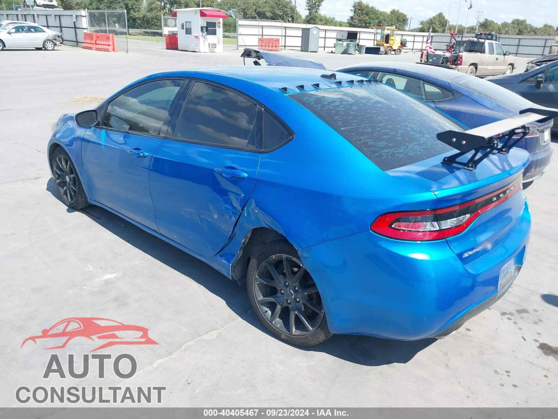 DODGE DART 2015 - 1C3CDFBB0FD237905
