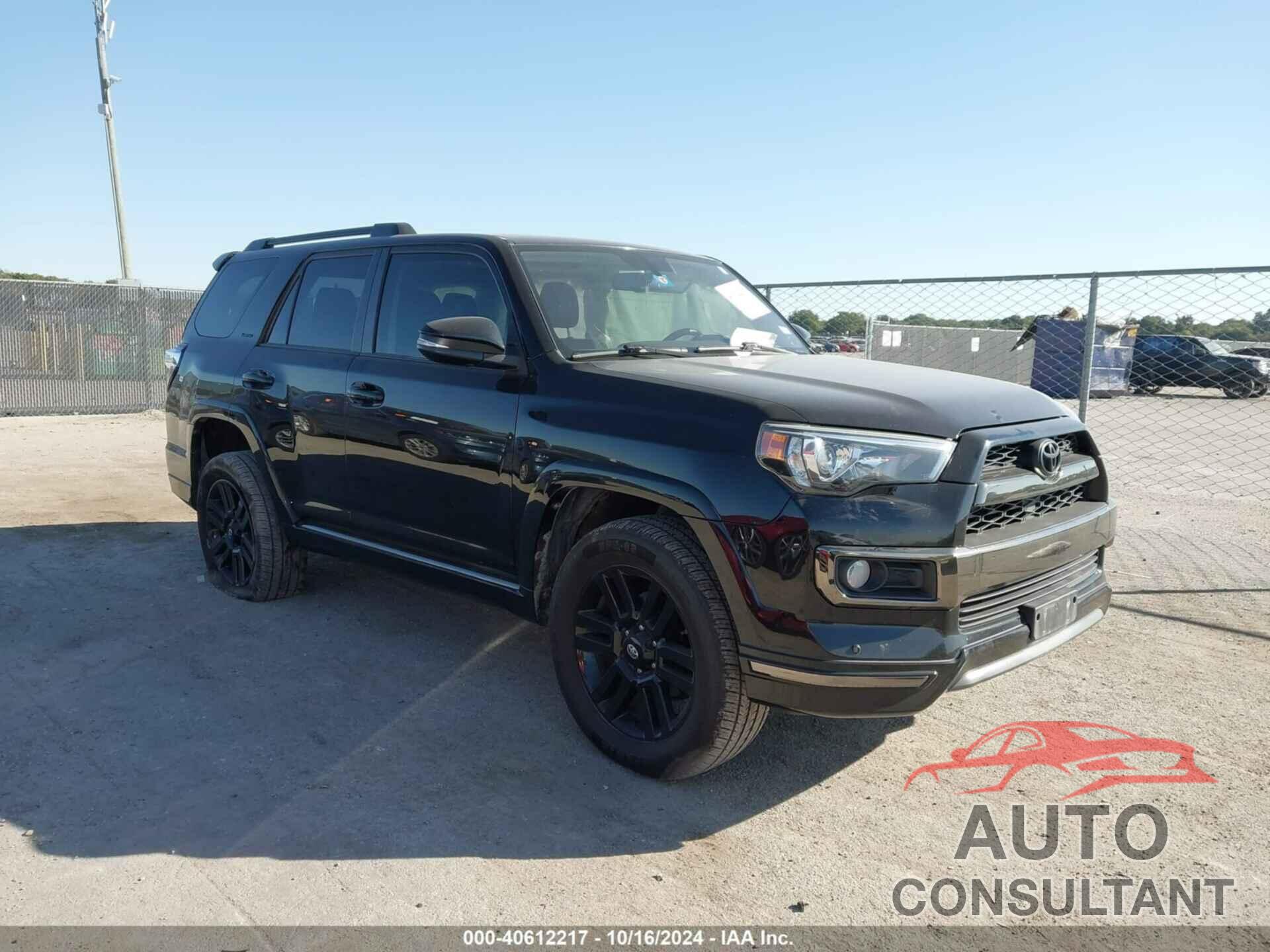 TOYOTA 4RUNNER 2019 - JTEBU5JR9K5642497