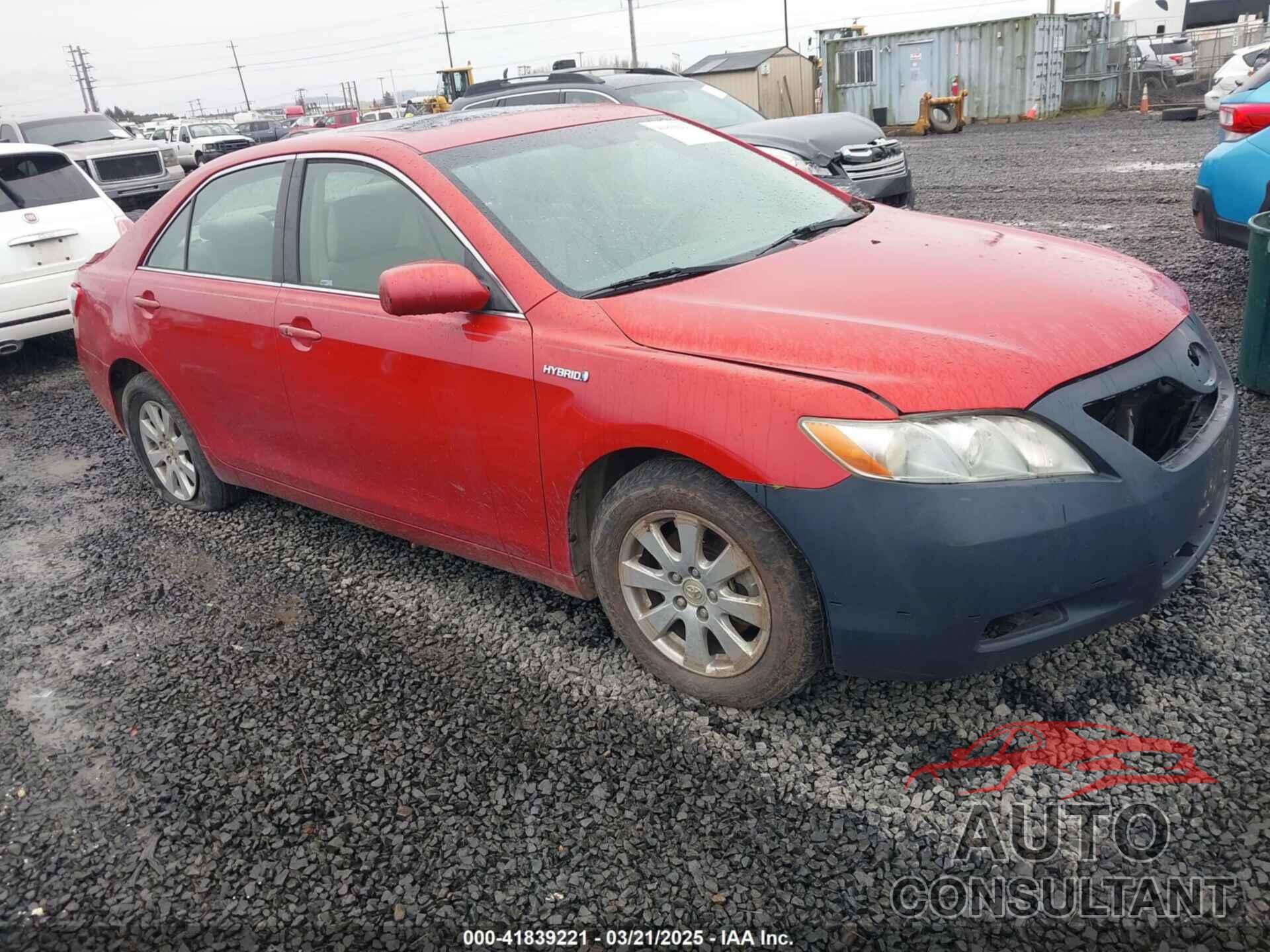 TOYOTA CAMRY HYBRID 2009 - JTNBB46K893049411