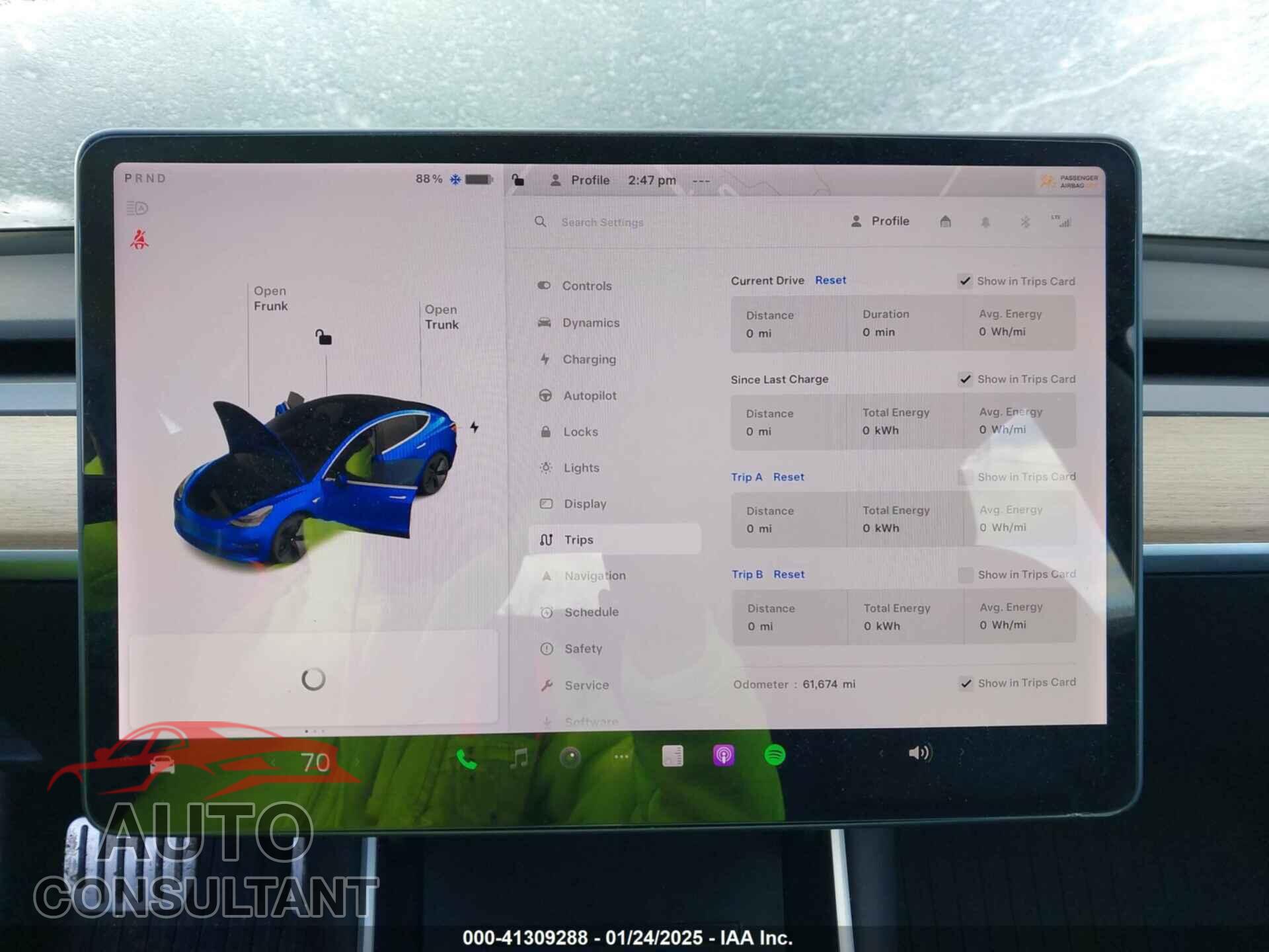 TESLA MODEL 3 2019 - 5YJ3E1EB5KF418282