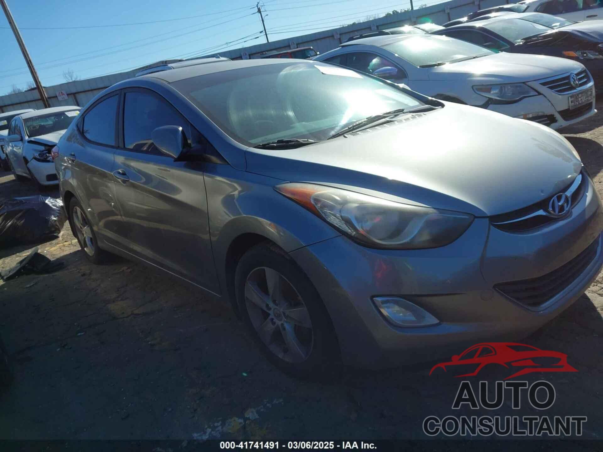 HYUNDAI ELANTRA 2013 - KMHDH4AEXDU757719