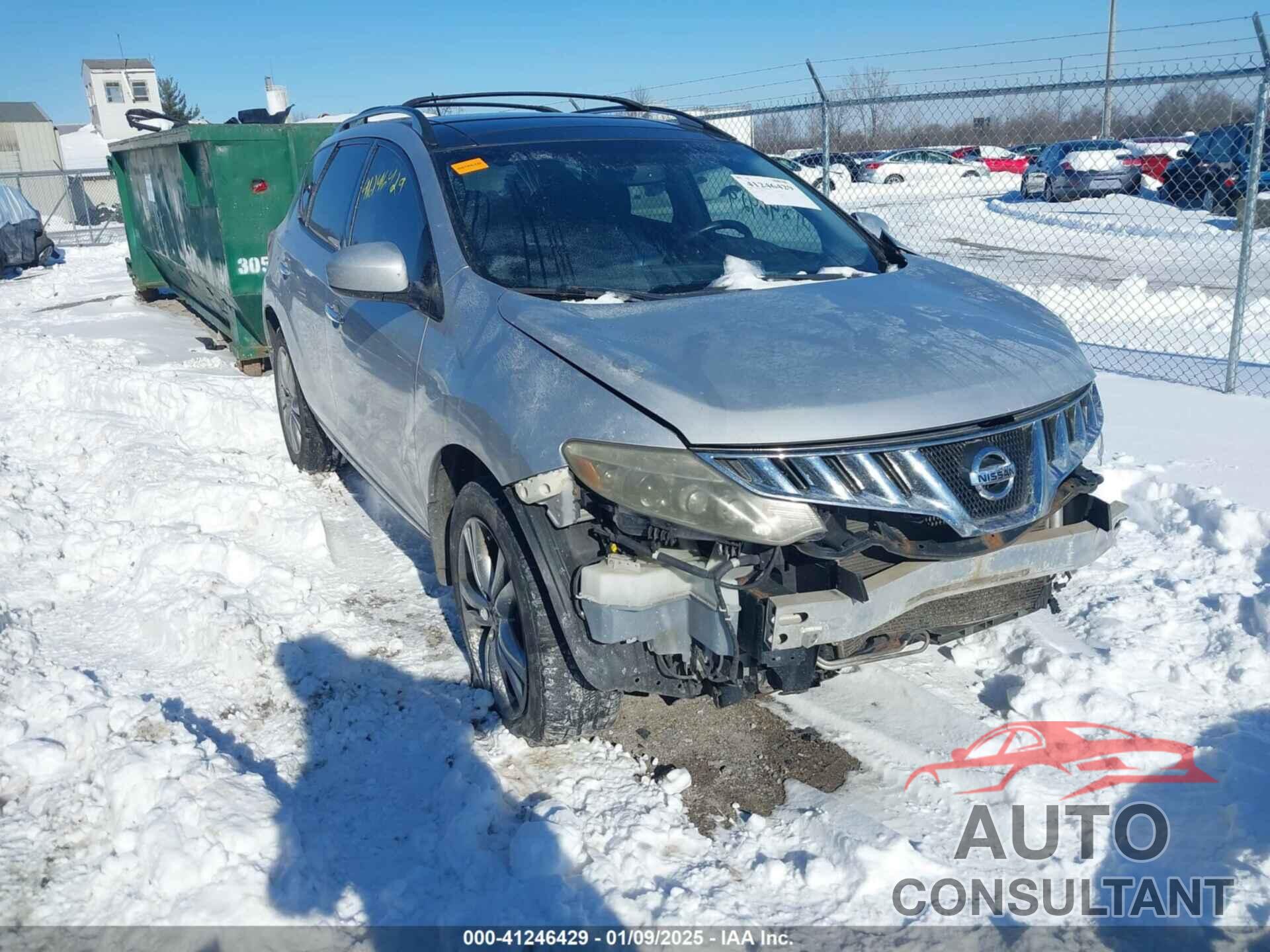 NISSAN MURANO 2009 - JN8AZ18W49W122822