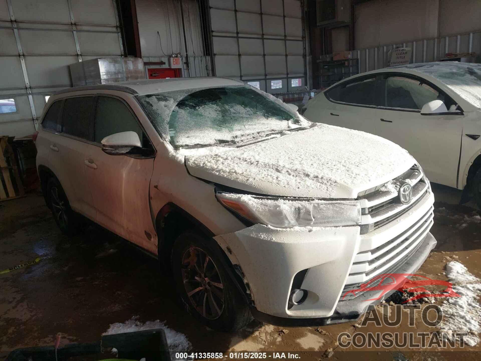 TOYOTA HIGHLANDER 2019 - 5TDJZRFH5KS572144