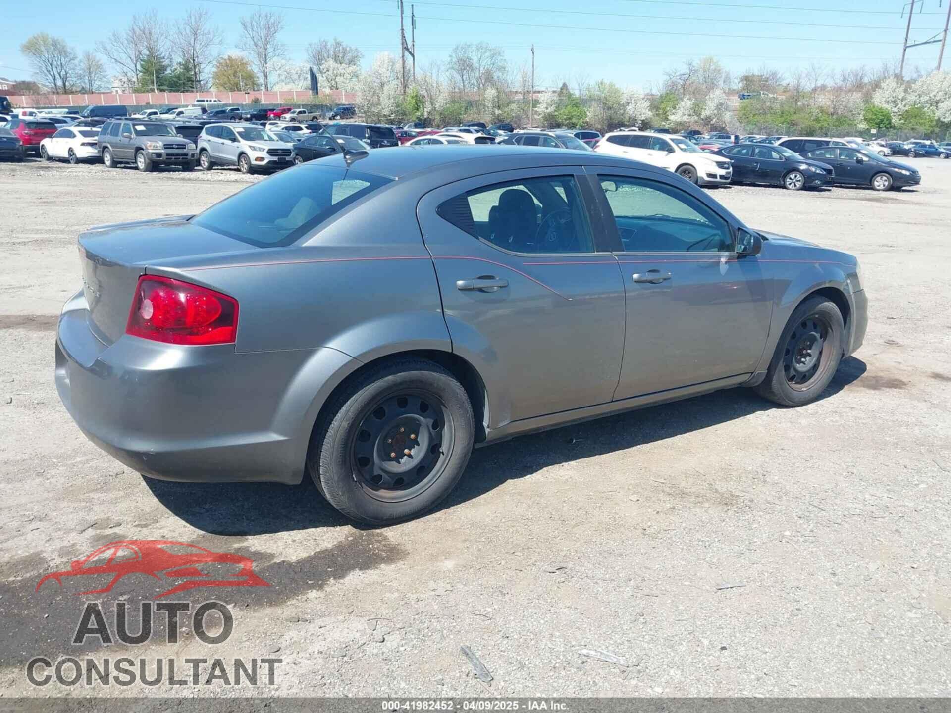 DODGE AVENGER 2012 - 1C3CDZAB4CN206908
