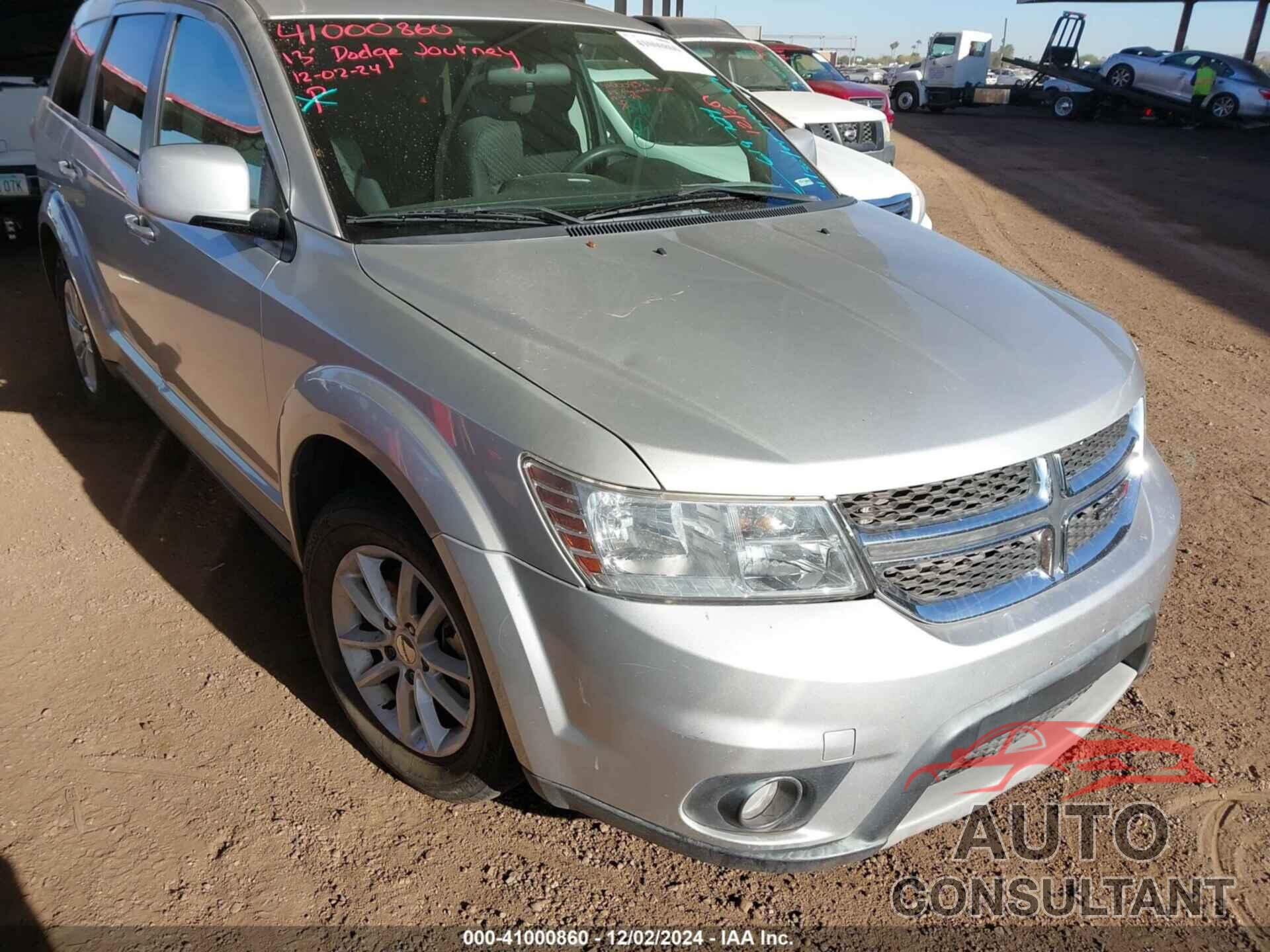 DODGE JOURNEY 2013 - 3C4PDCBG2DT619724