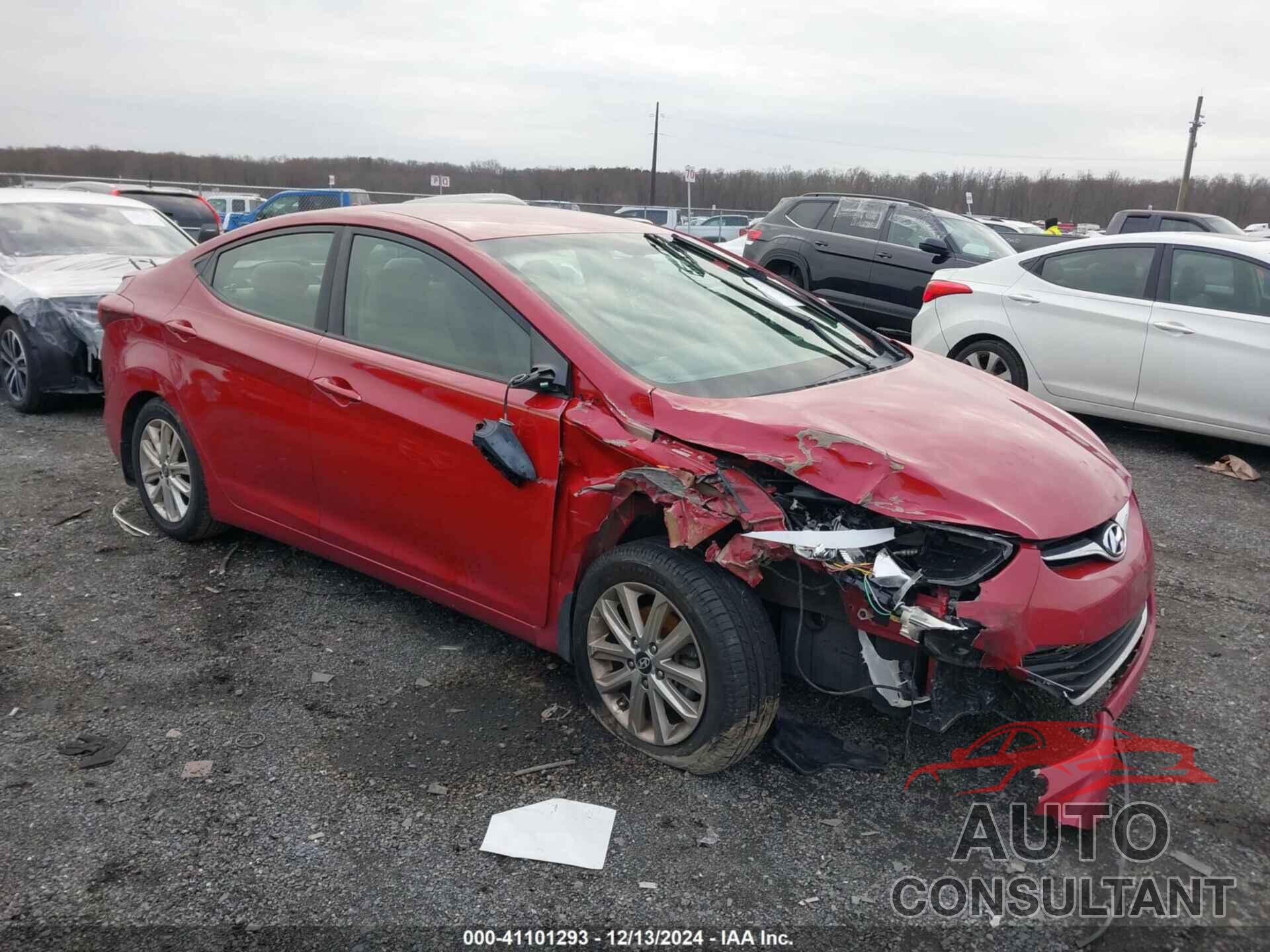 HYUNDAI ELANTRA 2015 - KMHDH4AE9FU350834