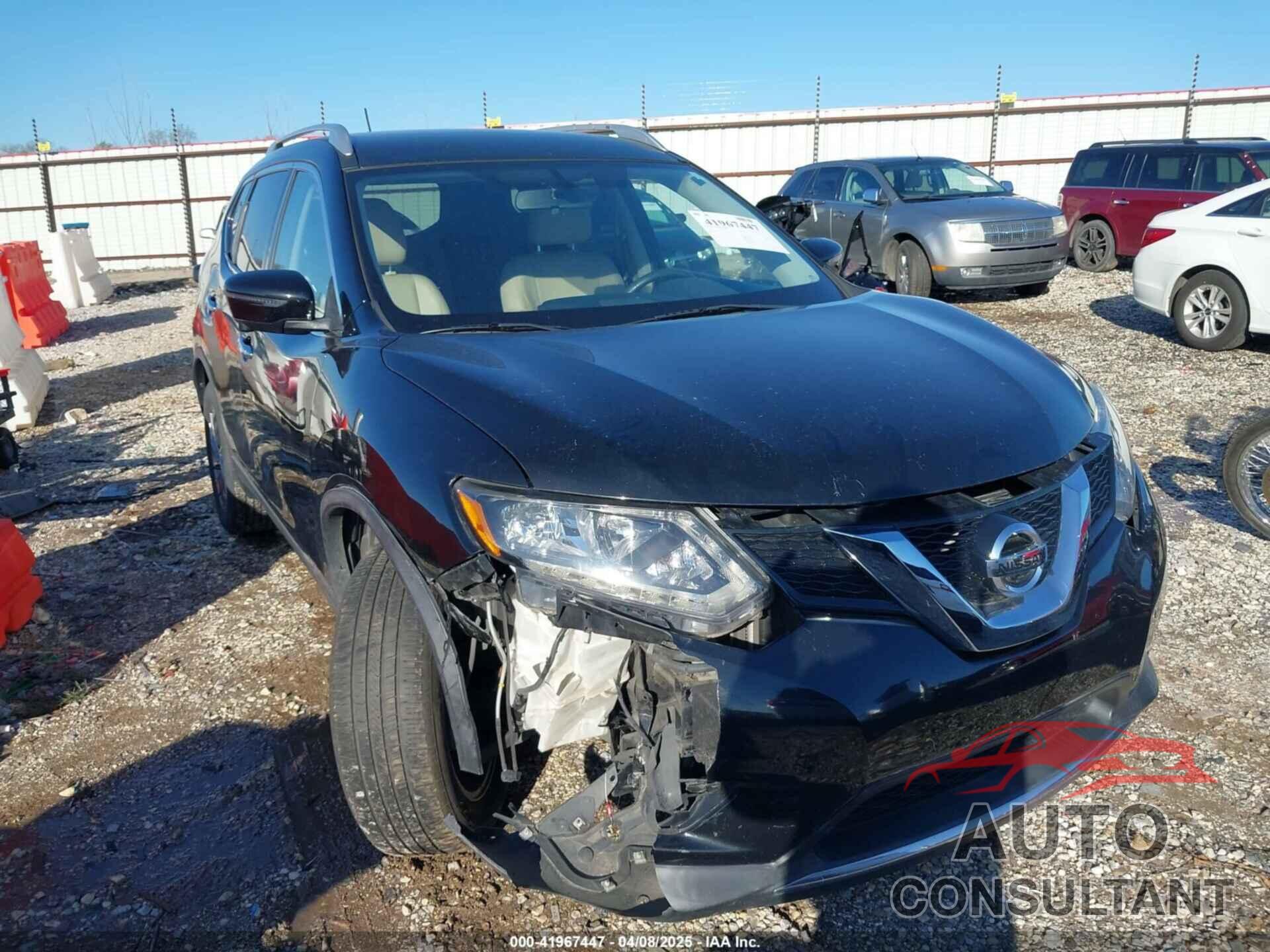 NISSAN ROGUE 2016 - KNMAT2MV4GP732565
