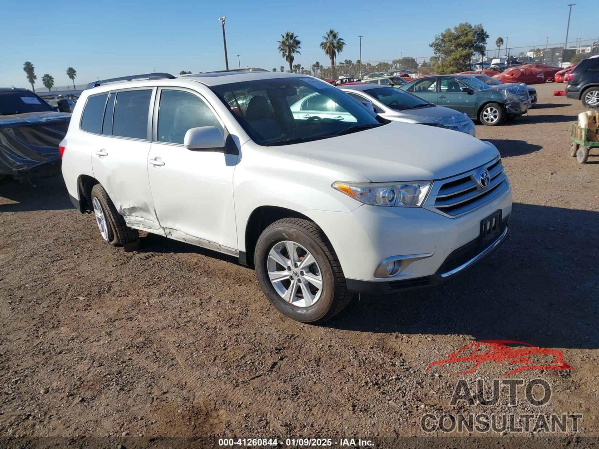 TOYOTA HIGHLANDER 2011 - 5TDZK3EH9BS039123